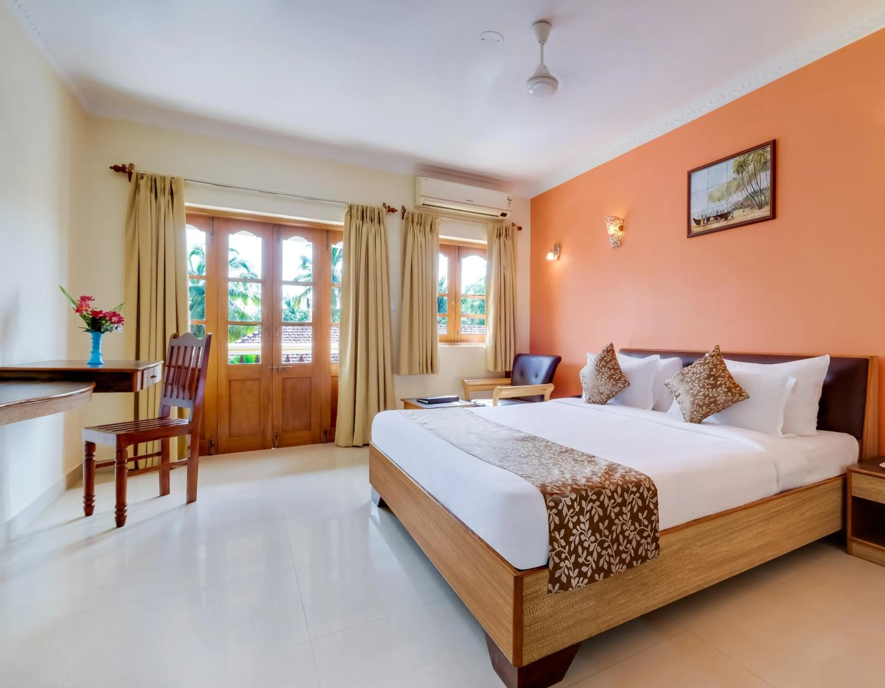 Bedroom, Bed in Spazio Leisure Resort, Goa