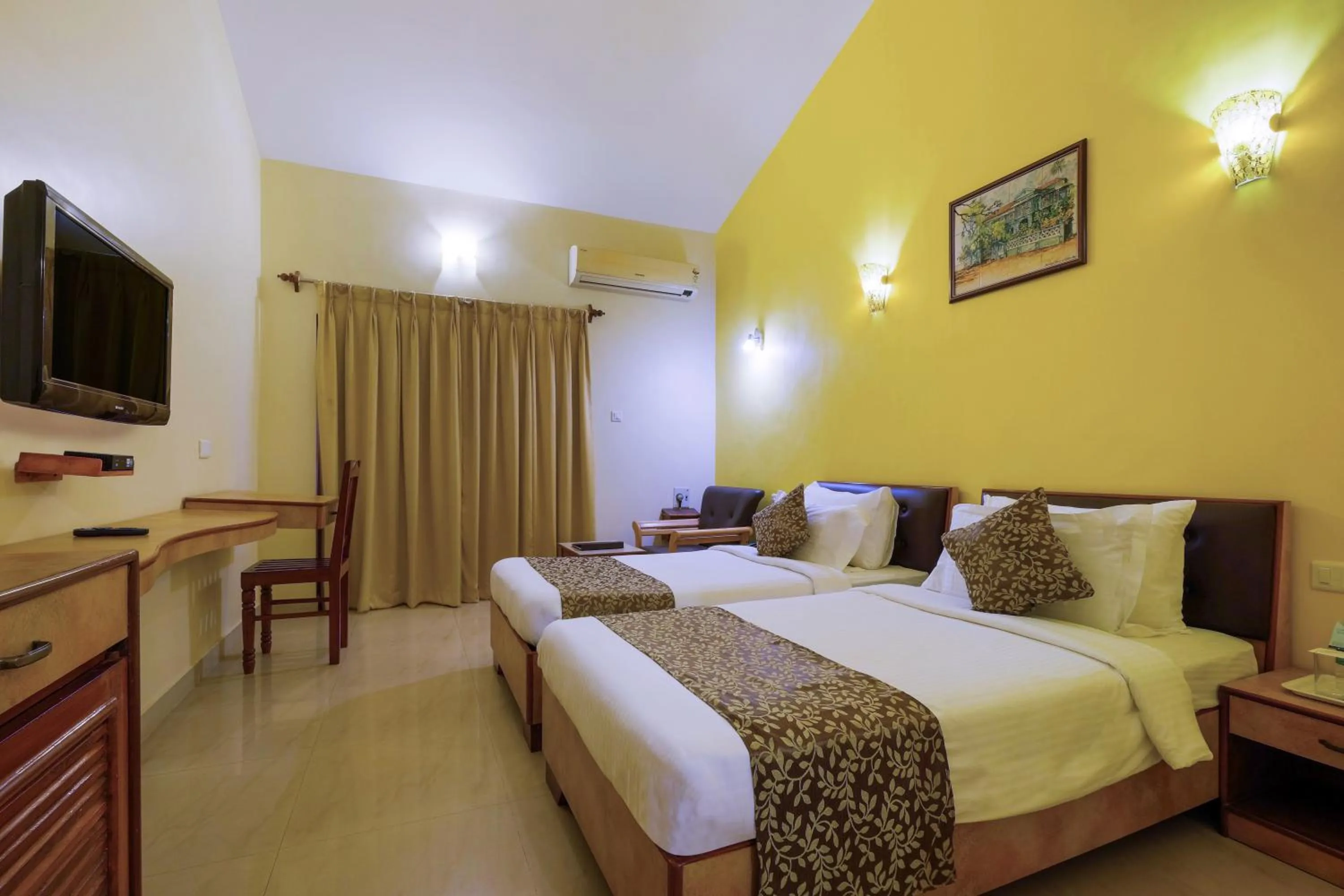 Bed in Spazio Leisure Resort, Goa
