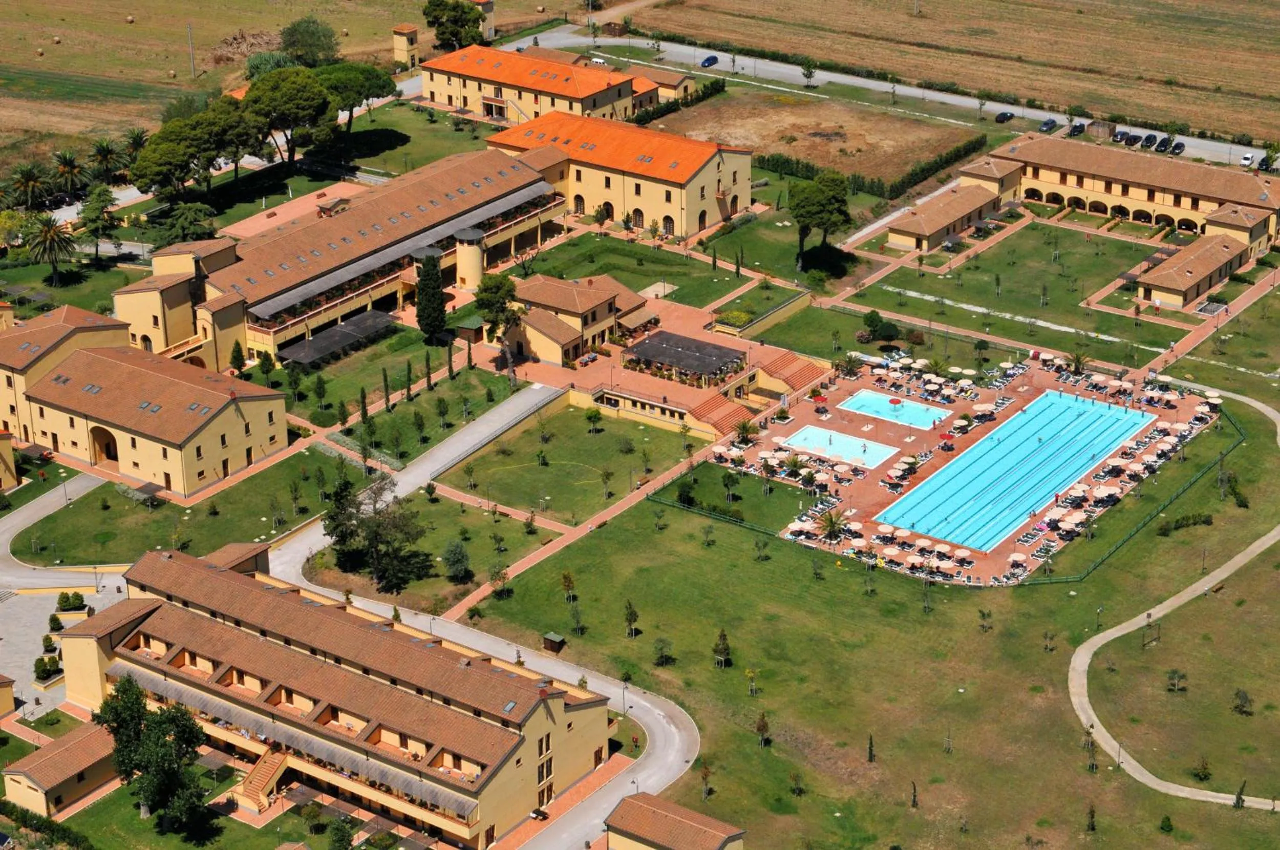 Bird's eye view in Poggio all'Agnello Sport & Family Holidays