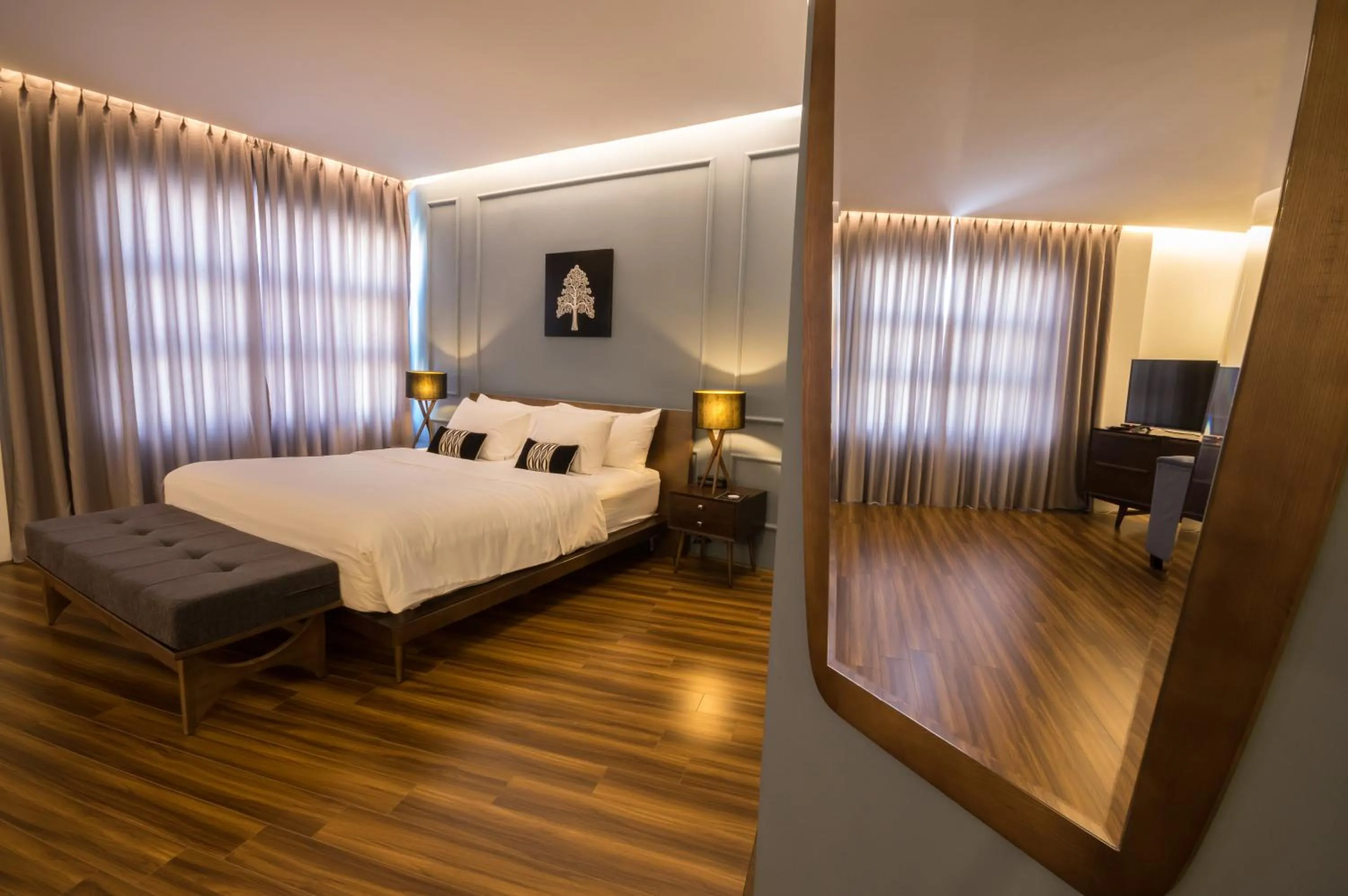 Bed in Danang Boutique Hotel