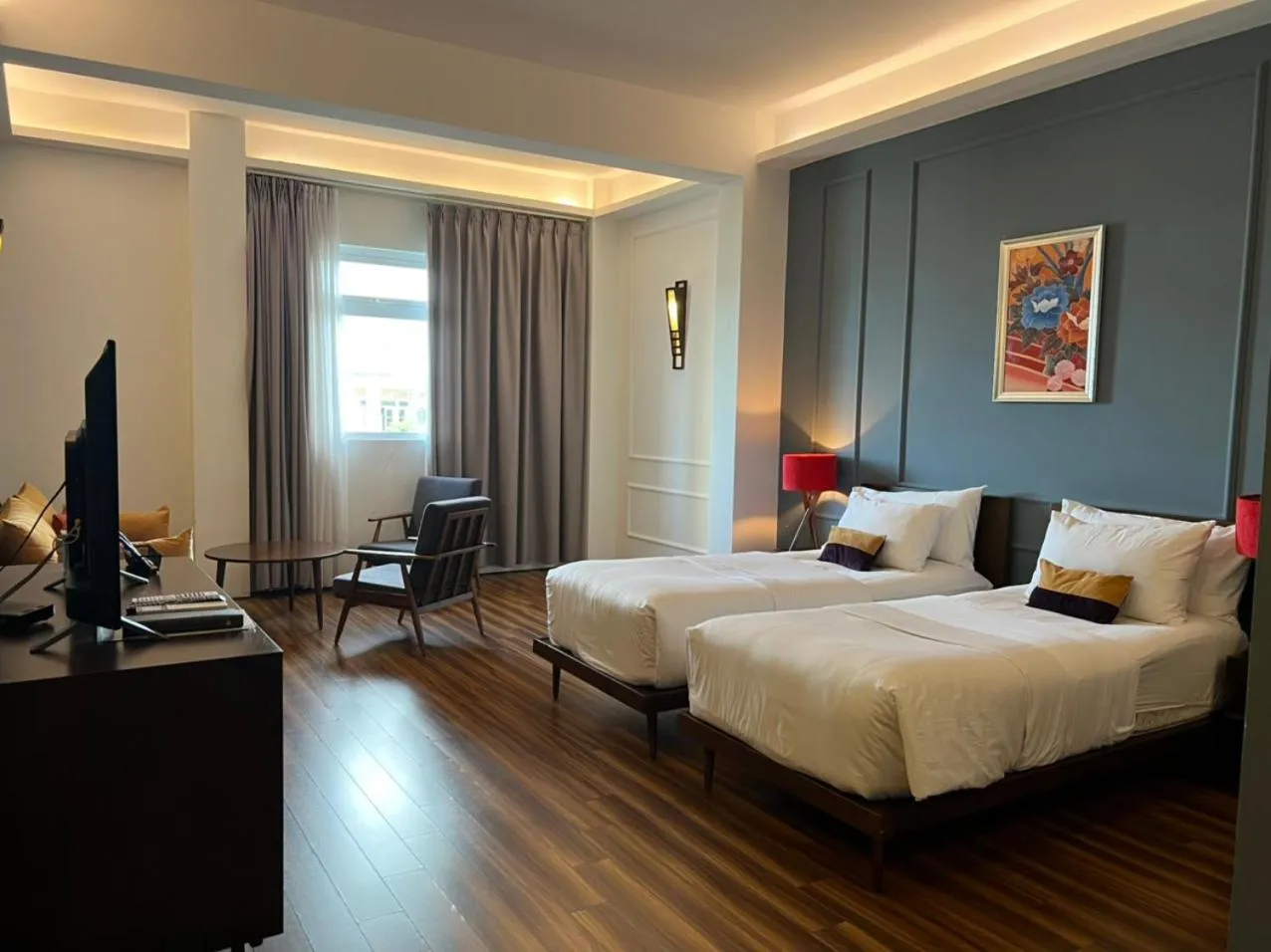 Bed in Danang Boutique Hotel