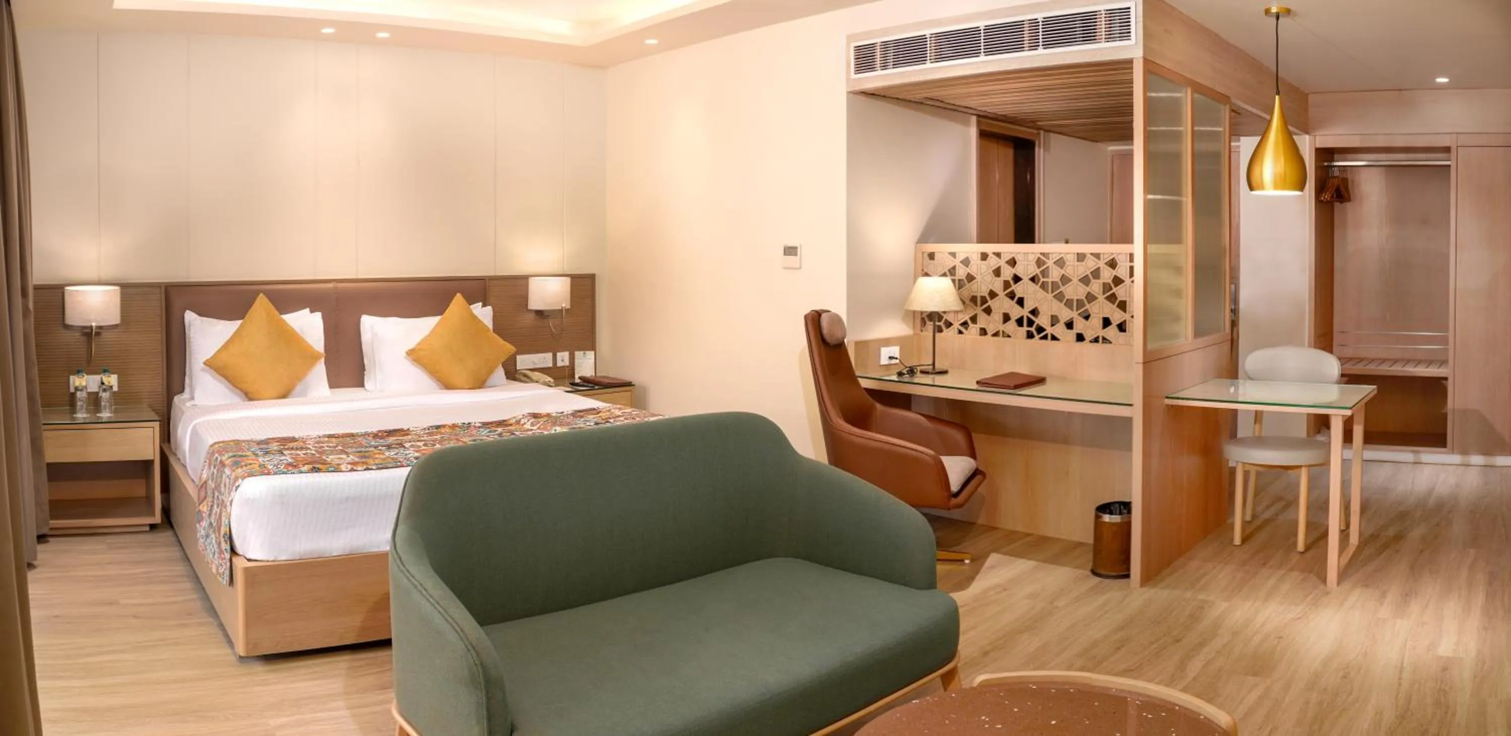 Seating area, Bed in Resort De Coracao - Calangute , Goa