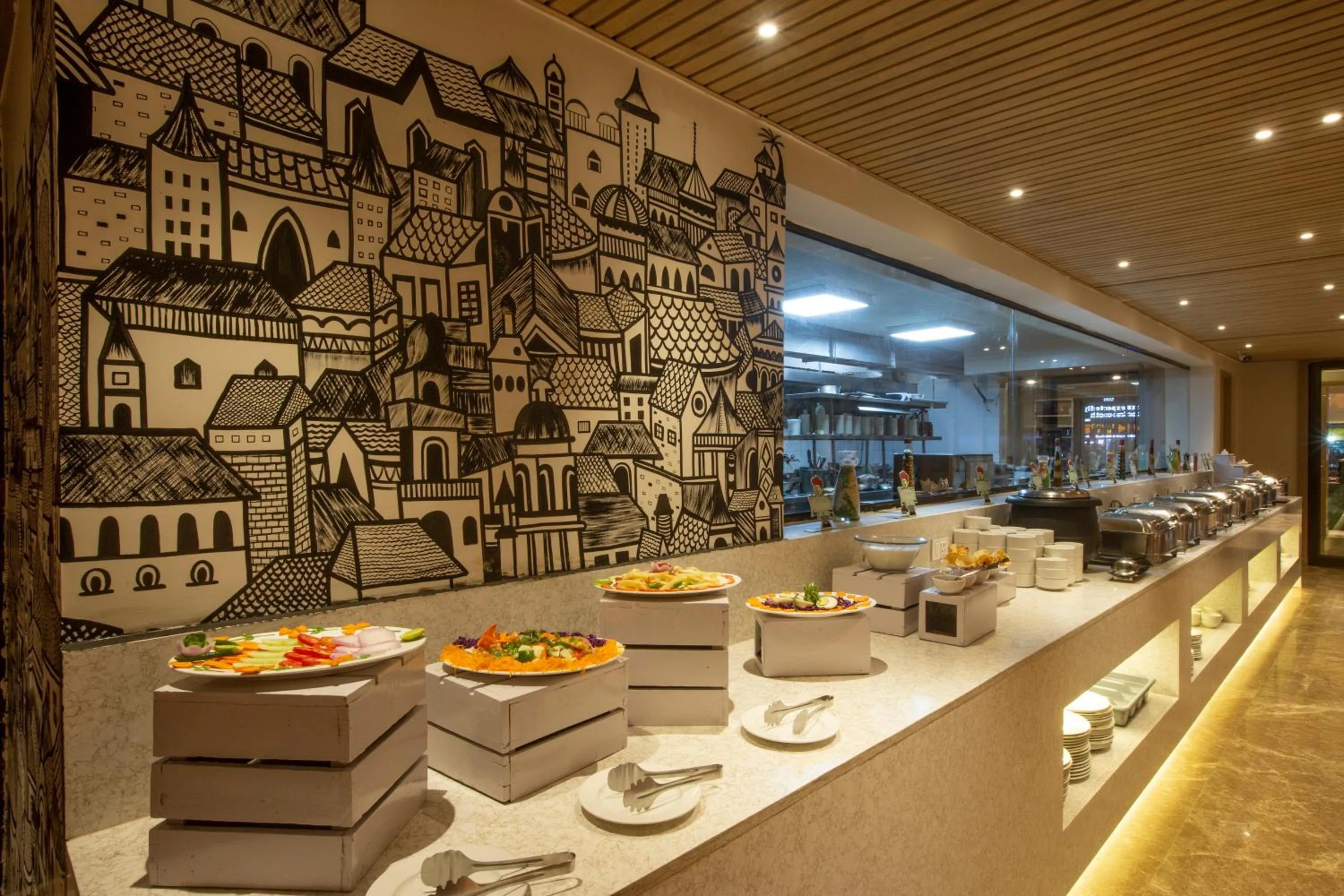 Buffet breakfast in Resort De Coracao - Calangute , Goa