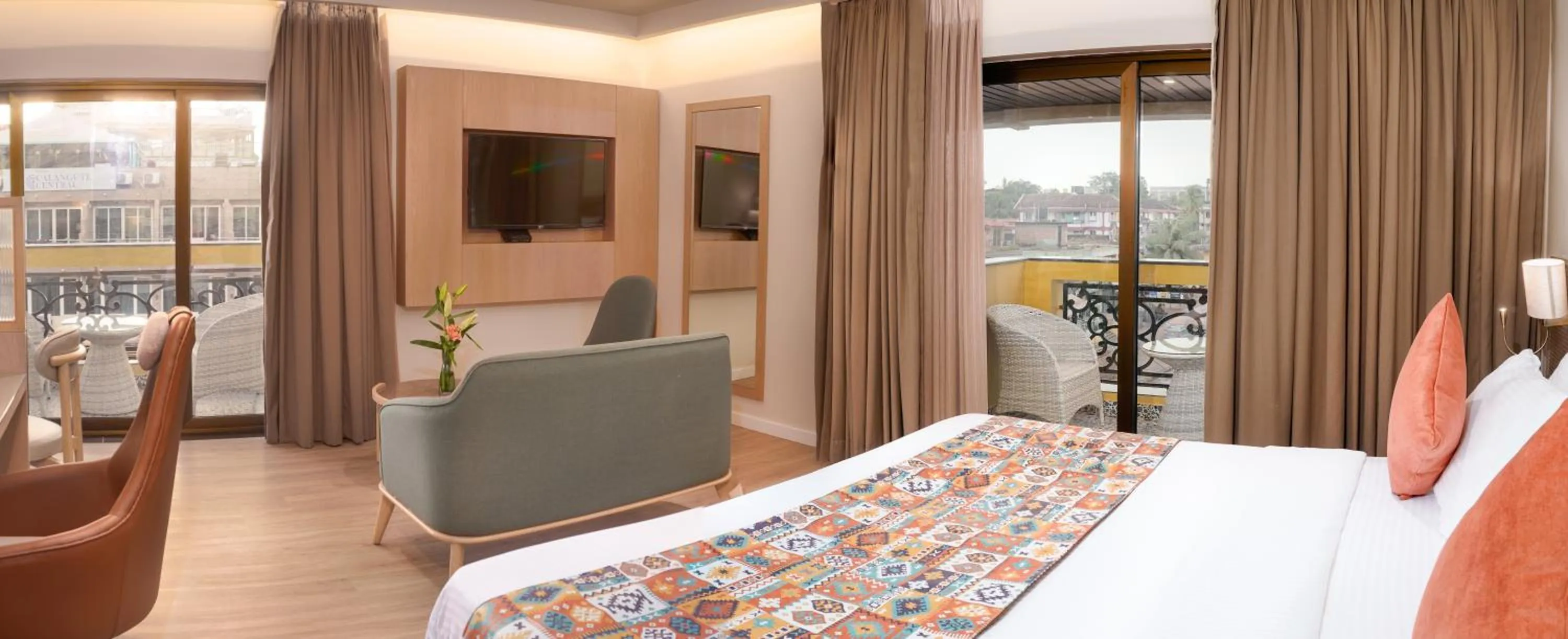 View (from property/room), Bed in Resort De Coracao - Calangute , Goa