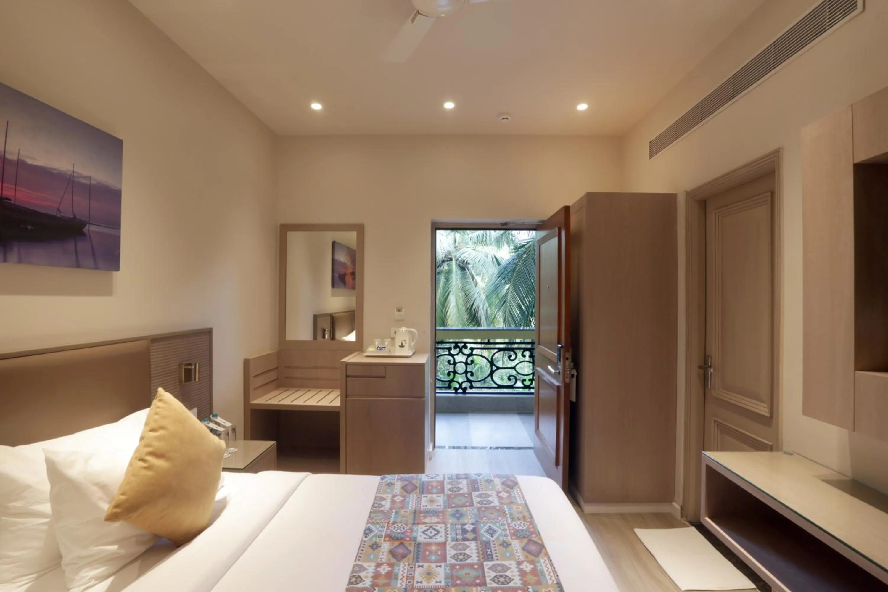 View (from property/room), Bed in Resort De Coracao - Calangute , Goa