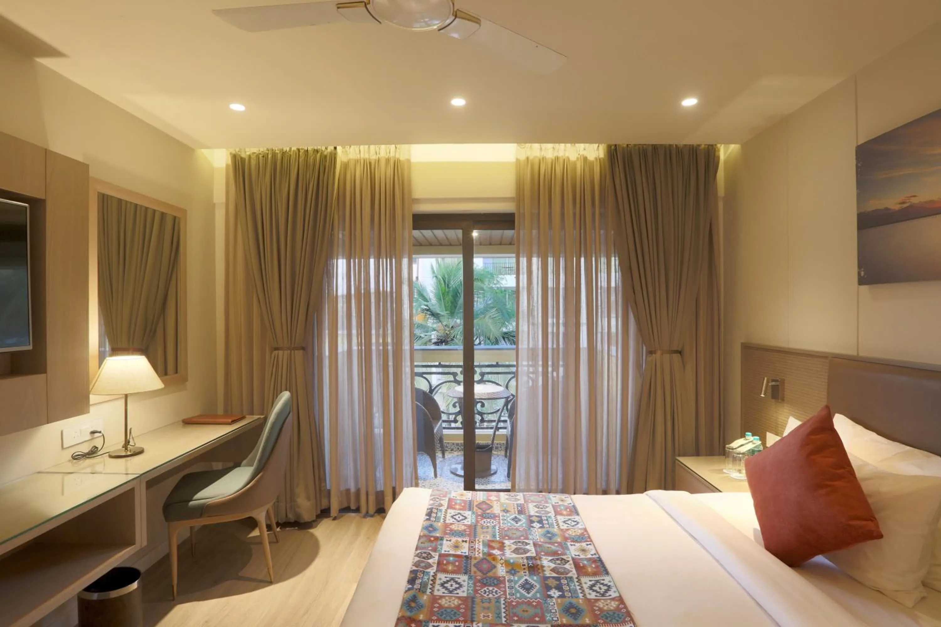 View (from property/room), Bed in Resort De Coracao - Calangute , Goa