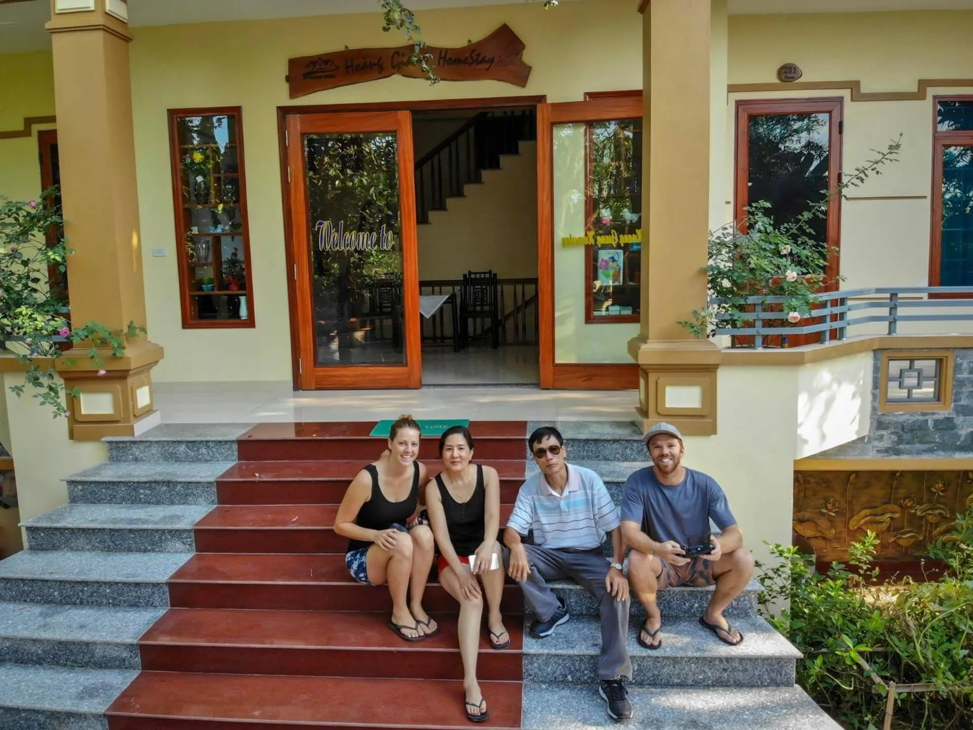 Facade/entrance in Hoang Giang Homestay