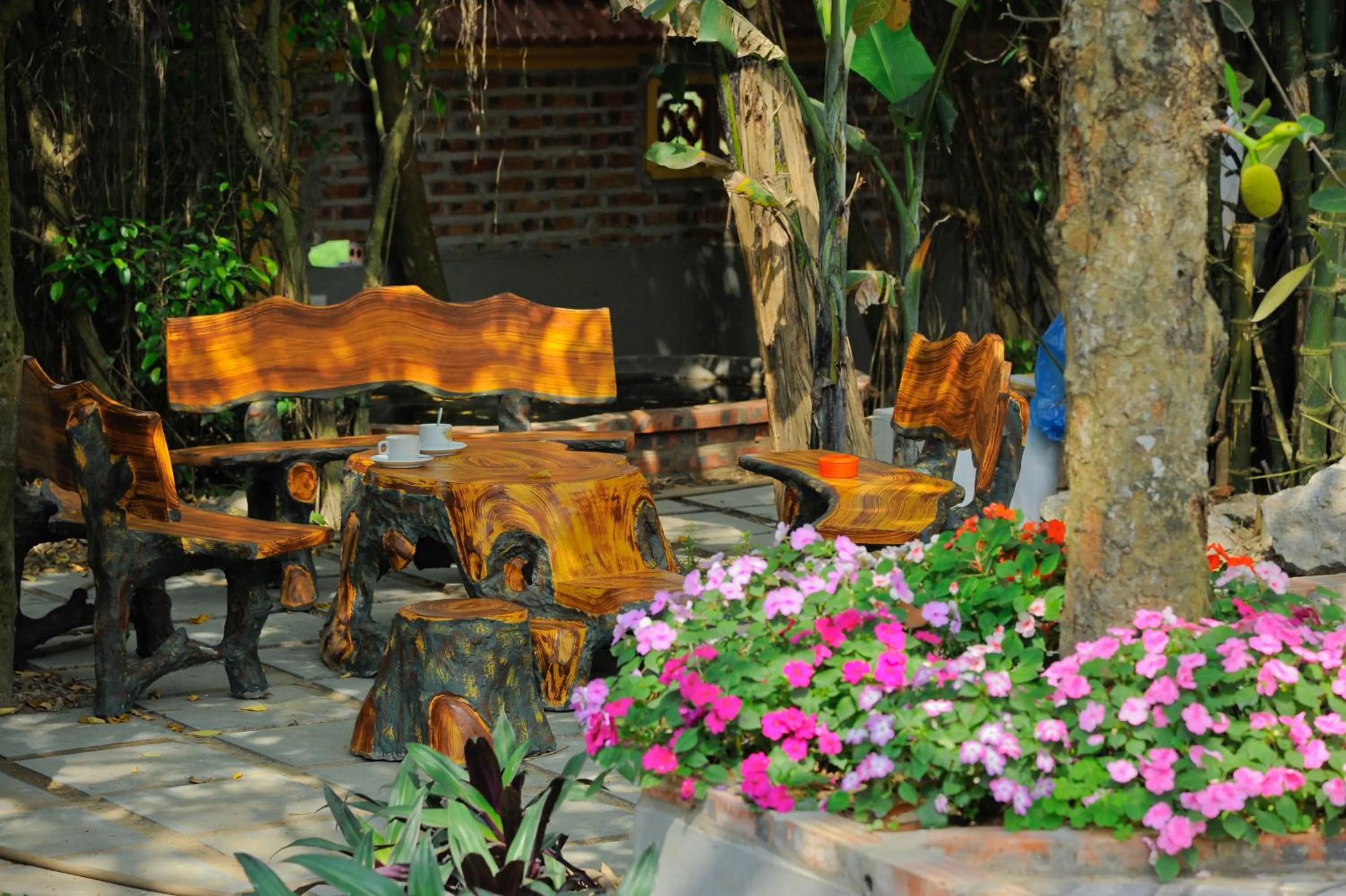 Patio in Hoang Giang Homestay