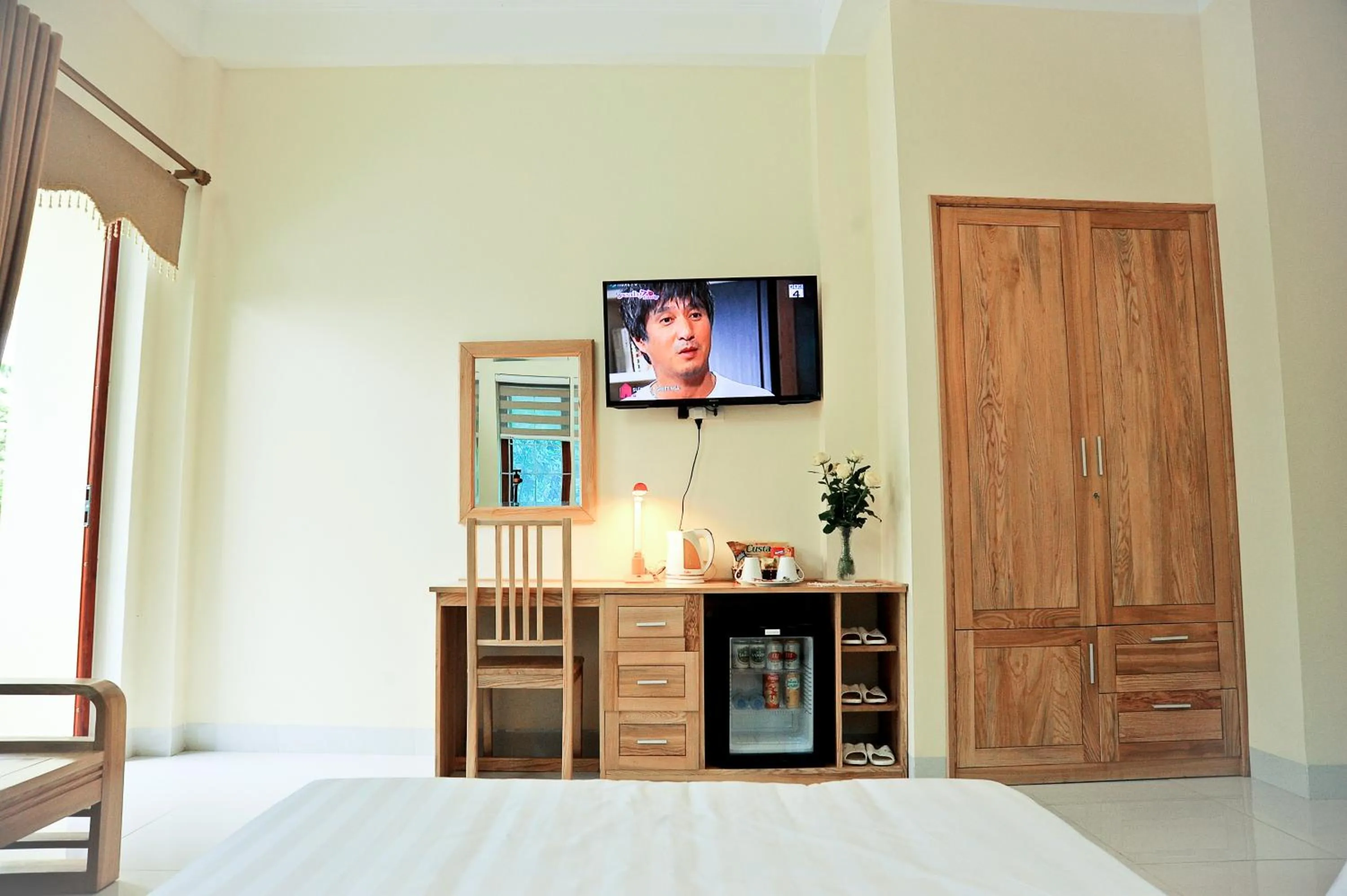 Bed in Hoang Giang Homestay