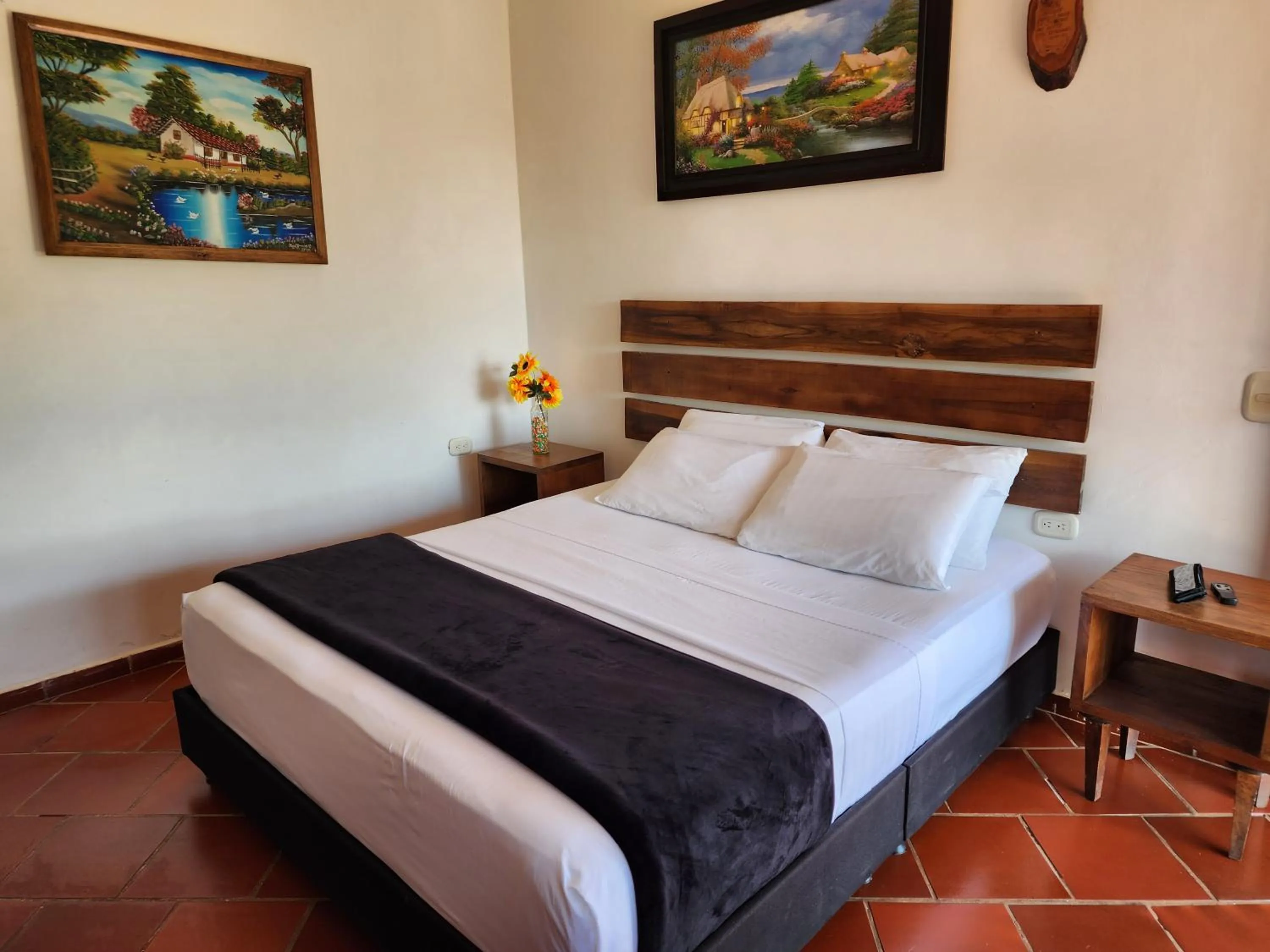 Bed in Hotel Campestre Palmas del Zamorano