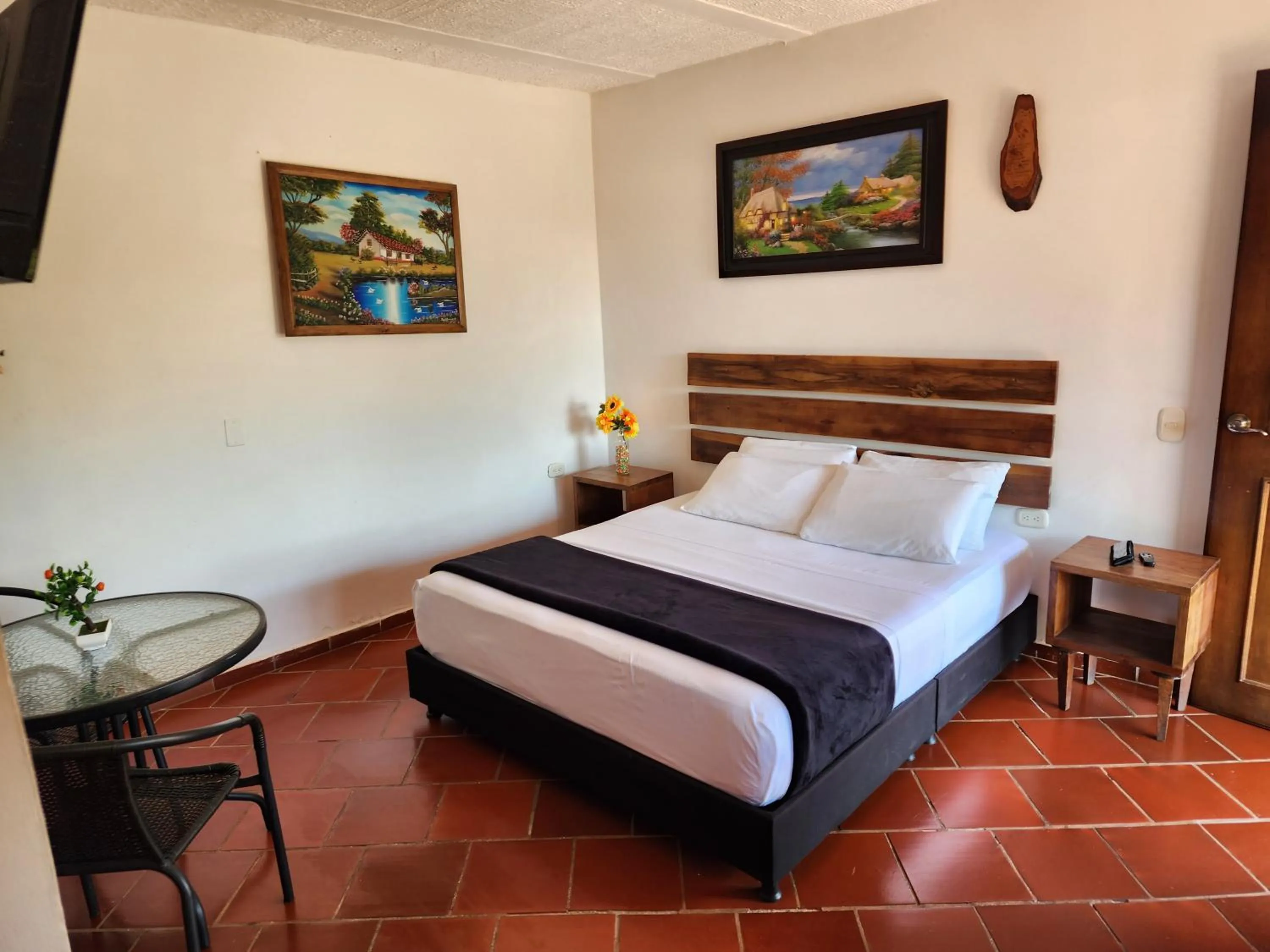 Bed in Hotel Campestre Palmas del Zamorano