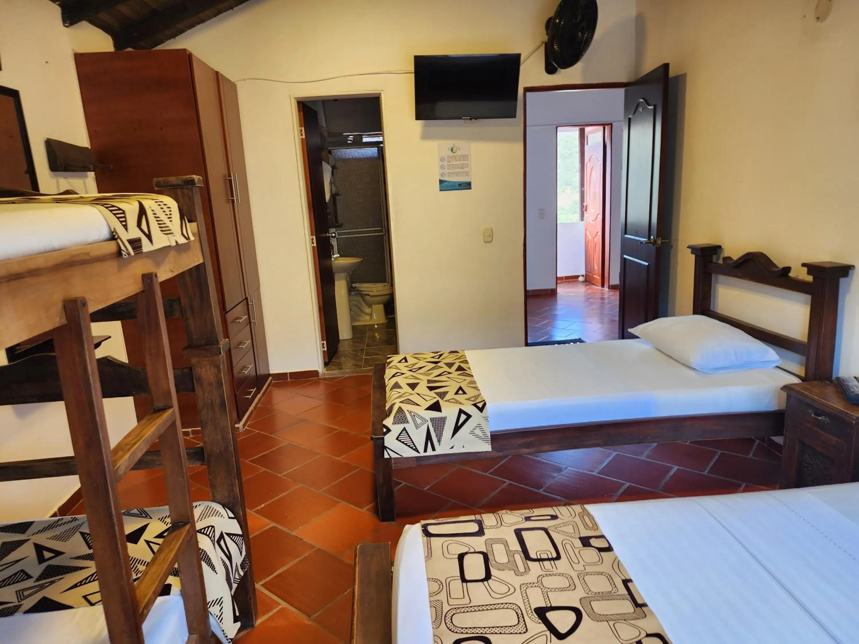 Bed in Hotel Campestre Palmas del Zamorano