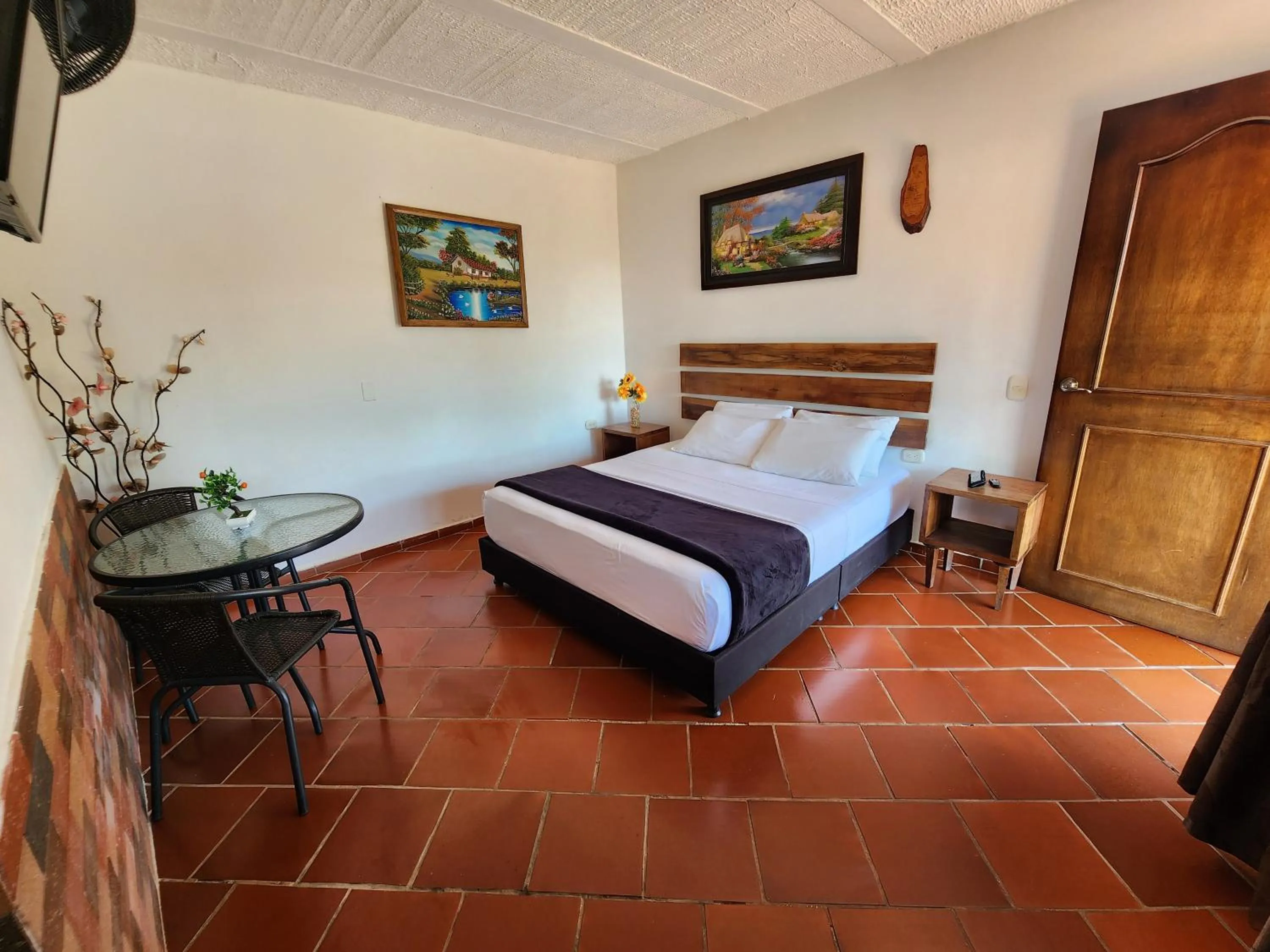 Bed in Hotel Campestre Palmas del Zamorano