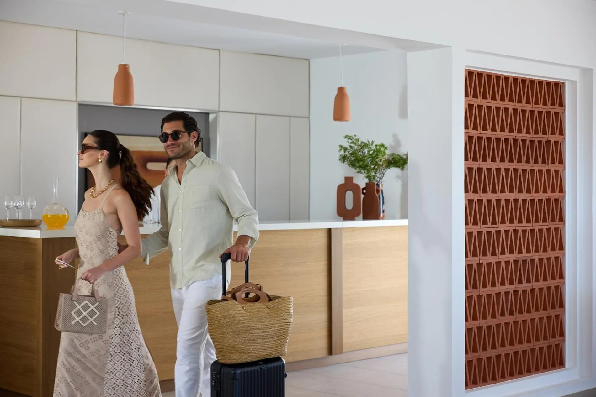 Lobby or reception in Golden Milos Beach Ηouse by Domotel