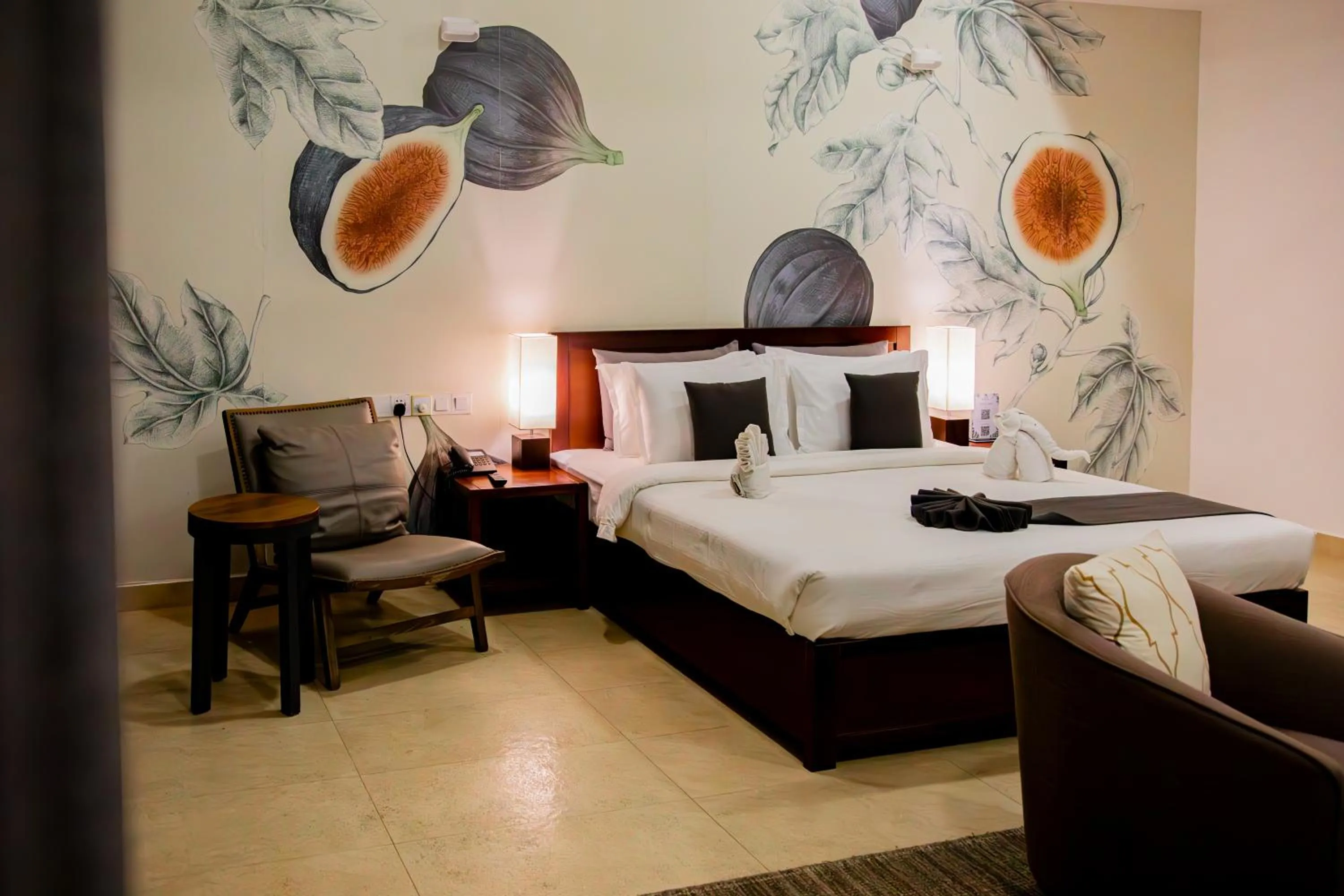 Bedroom, Bed in Morven Hotel Colombo