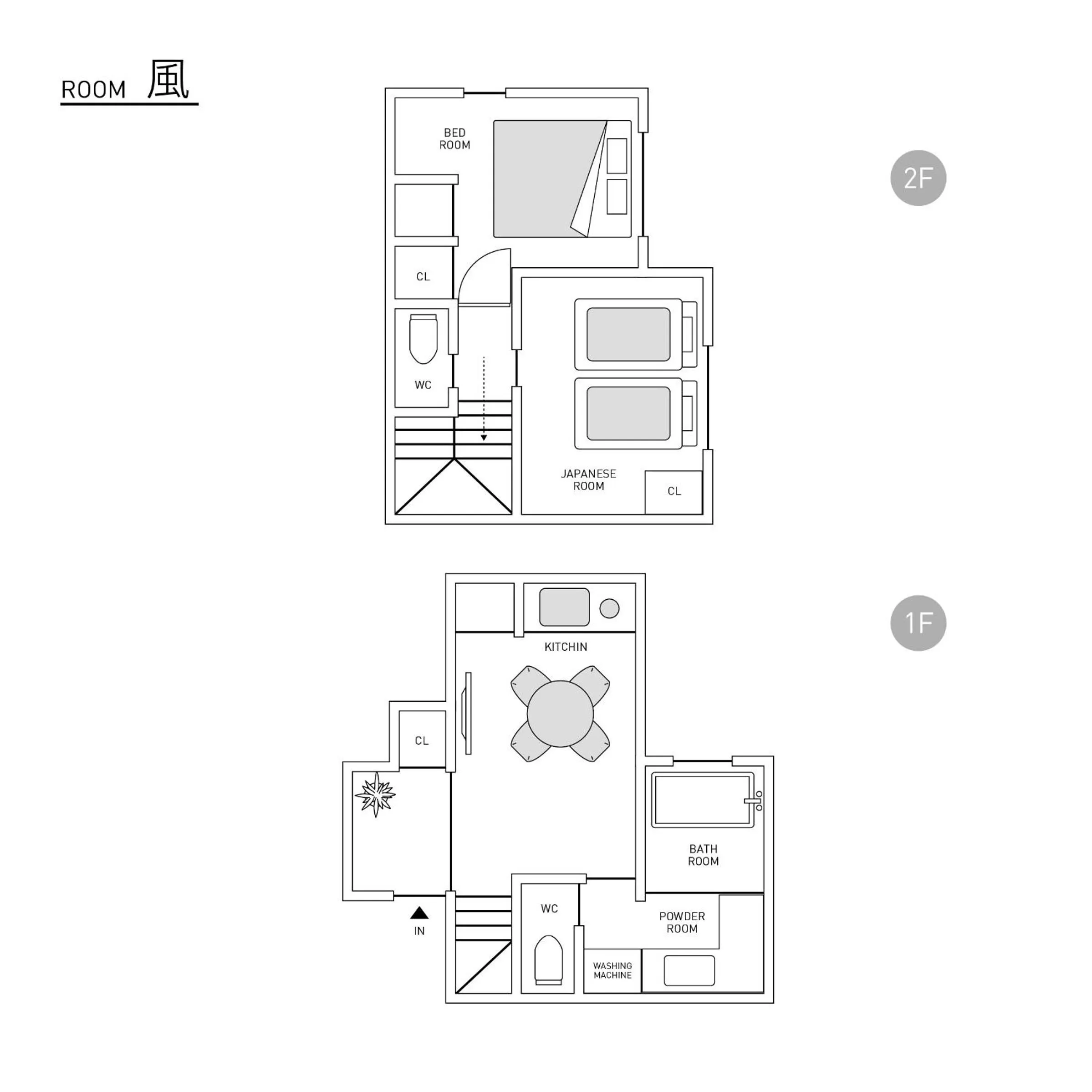 Photo of the whole room in No.10 Kyoto House
