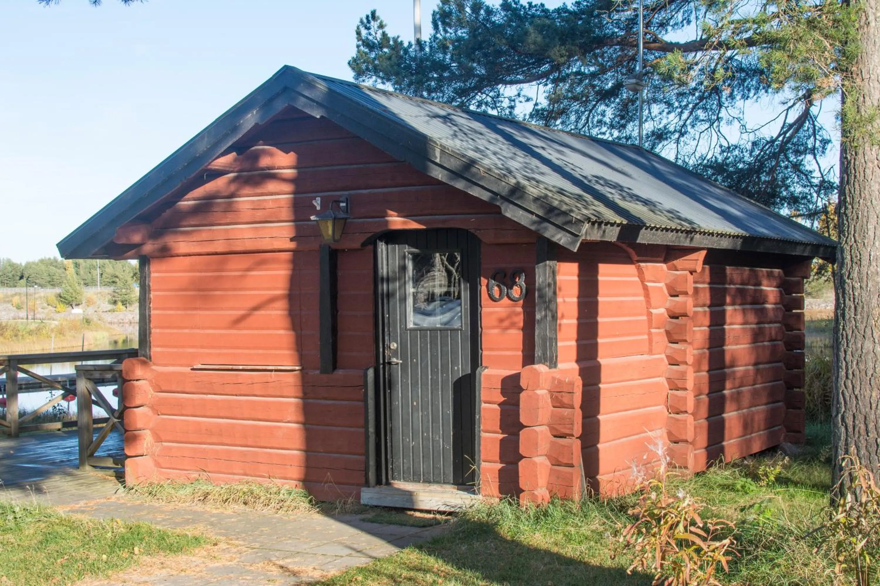 Facade/entrance in First Camp Moraparken - Dalarna