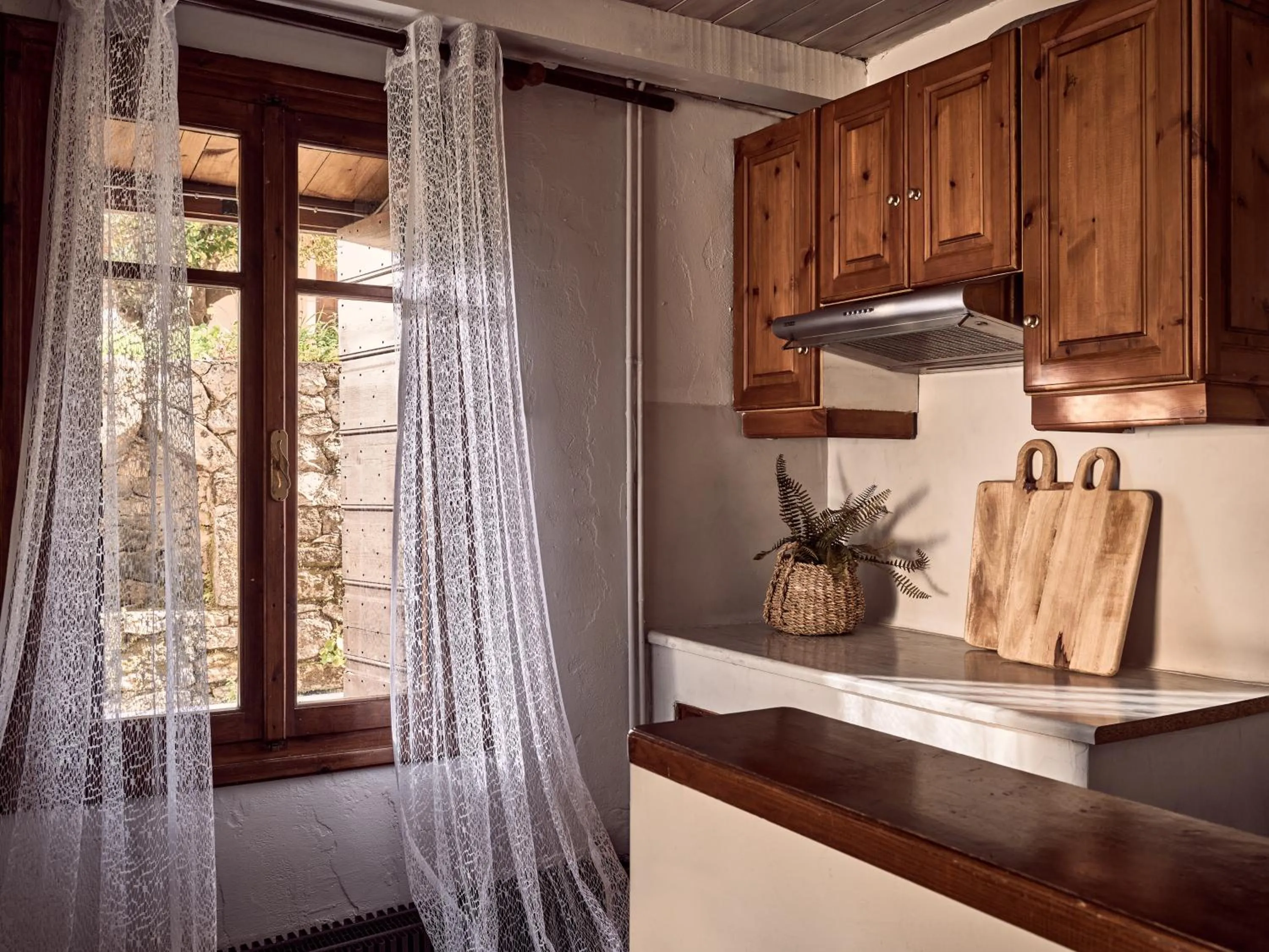 Kitchen or kitchenette in Razis Apartments