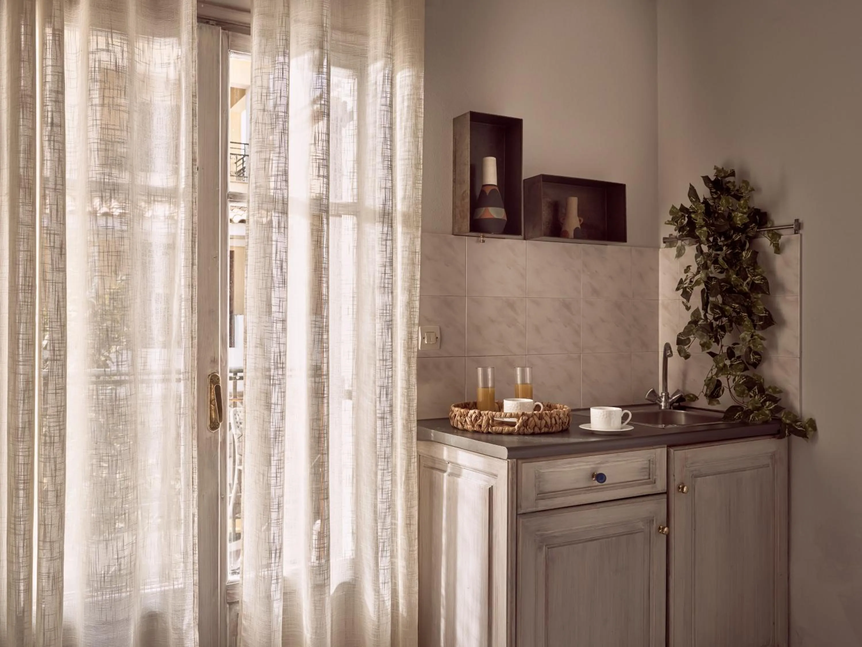 Kitchen or kitchenette in Razis Apartments