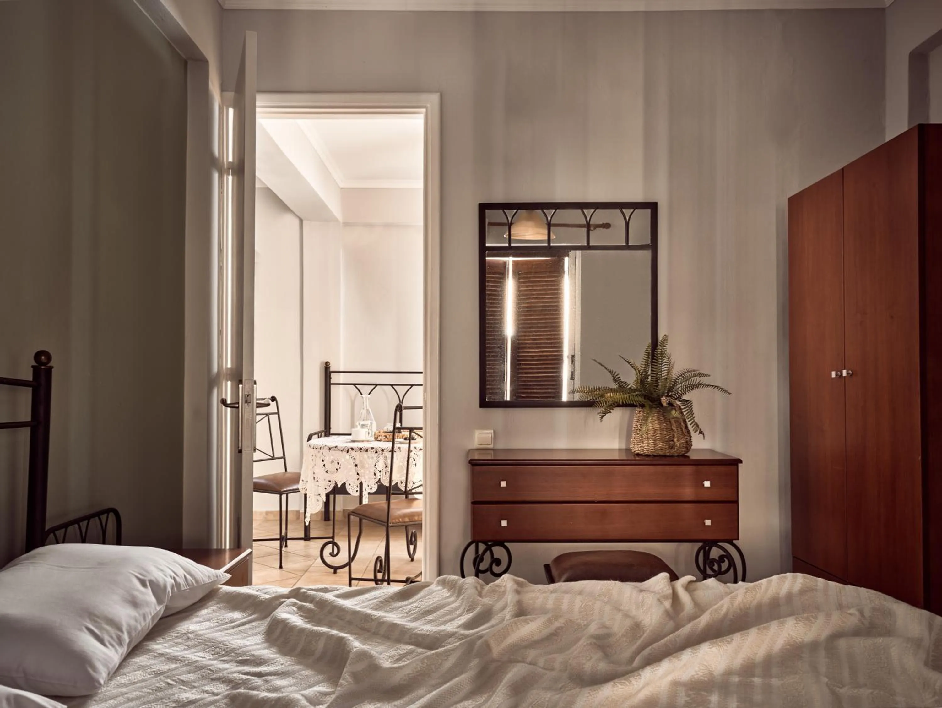 Bed in Razis Apartments