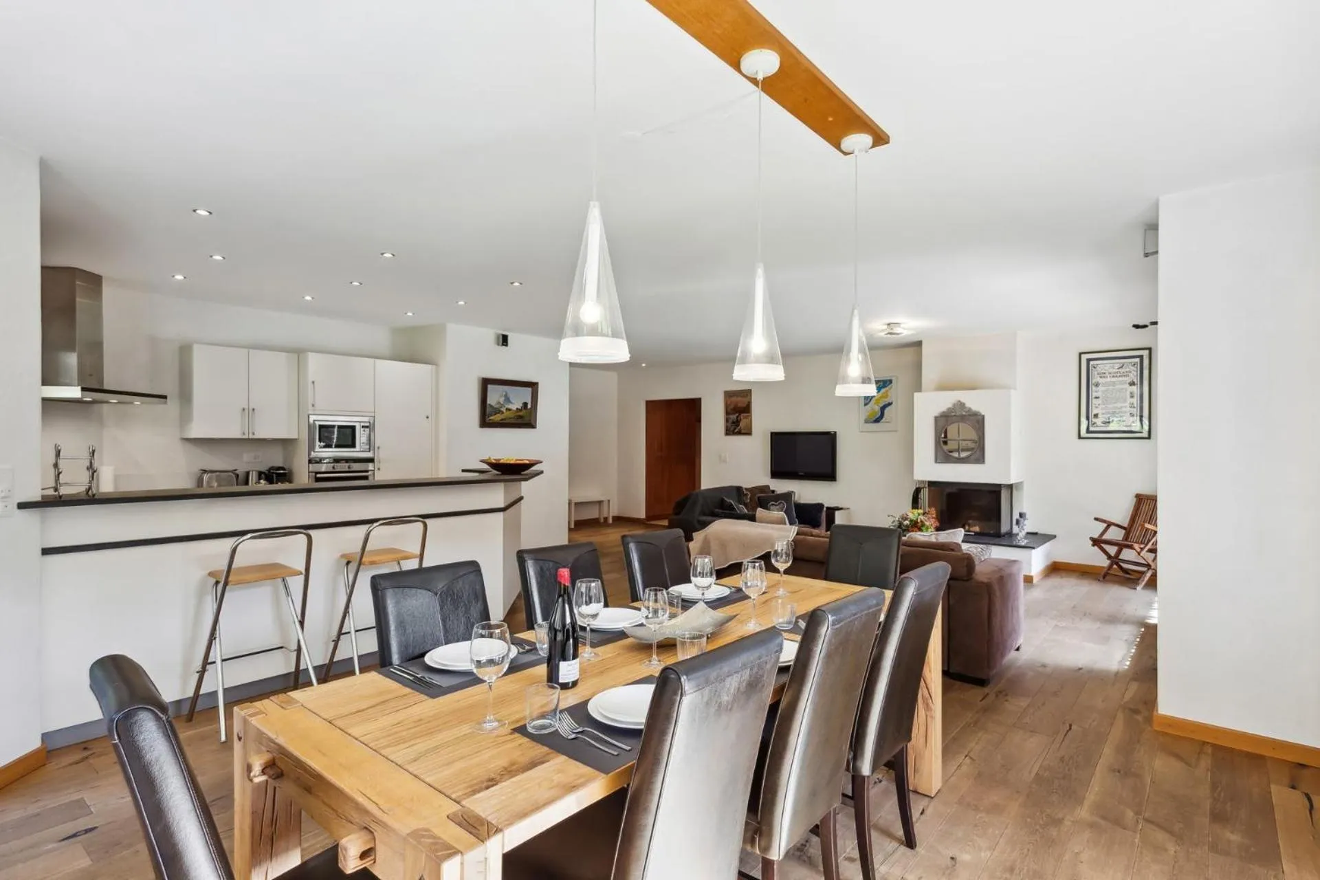 Dining area in The Lodge by Mrs Miggins