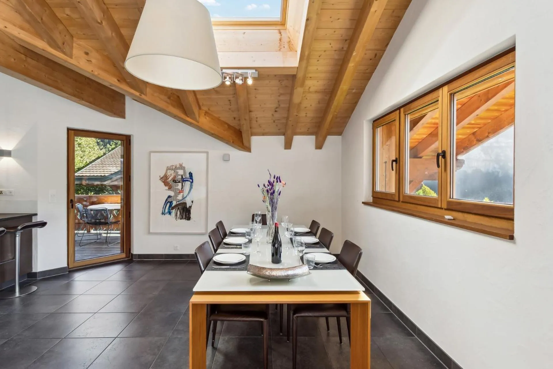 Dining area in The Lodge by Mrs Miggins