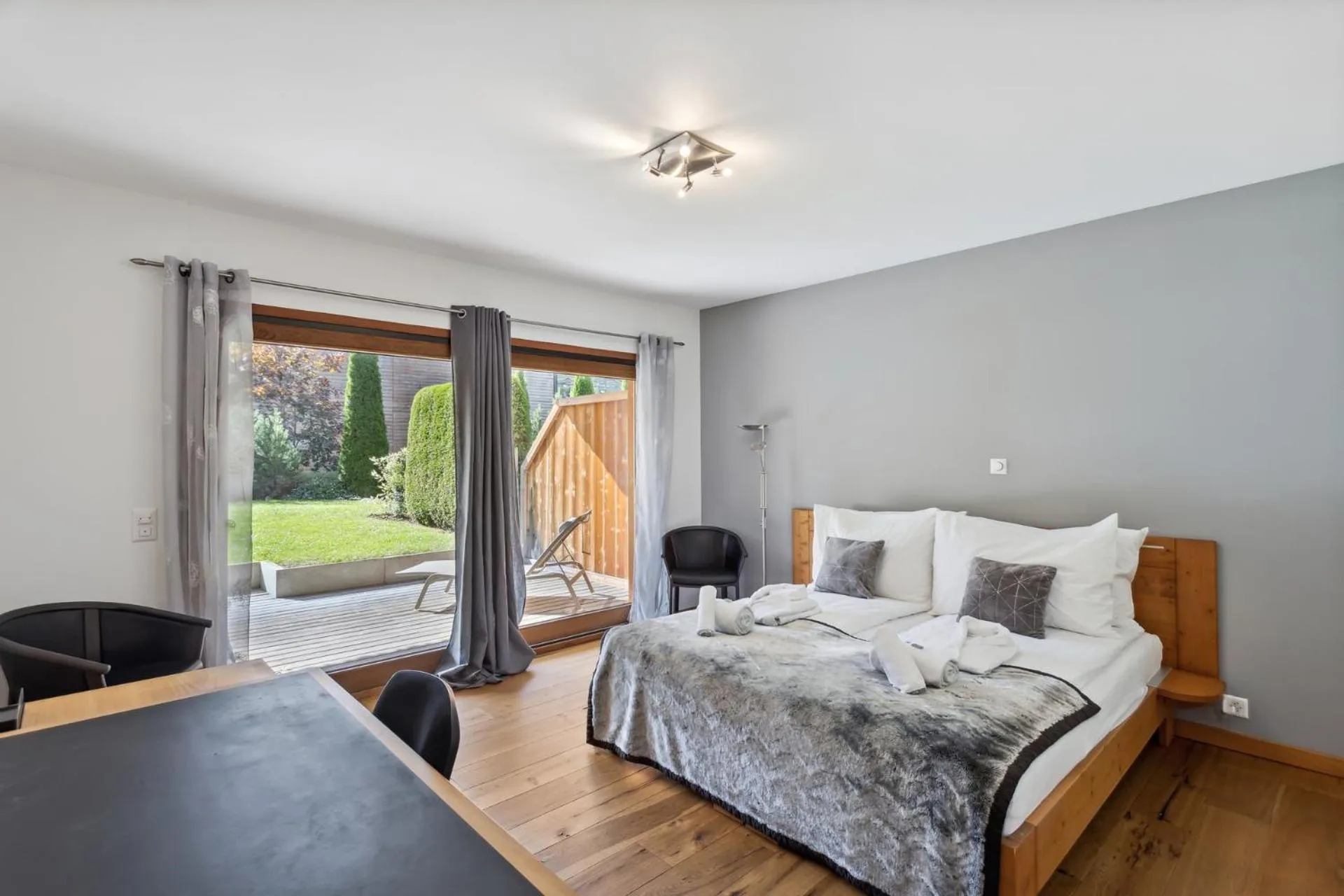 Photo of the whole room, Bed in The Lodge by Mrs Miggins