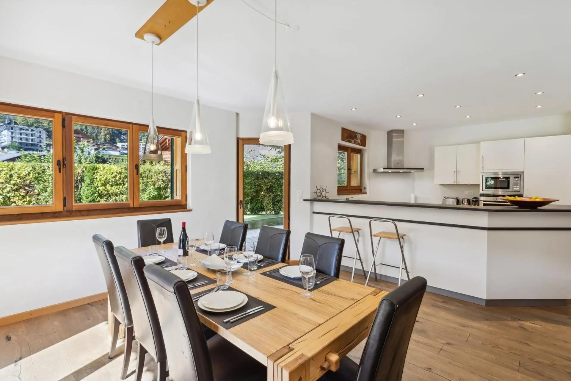 Dining area in The Lodge by Mrs Miggins