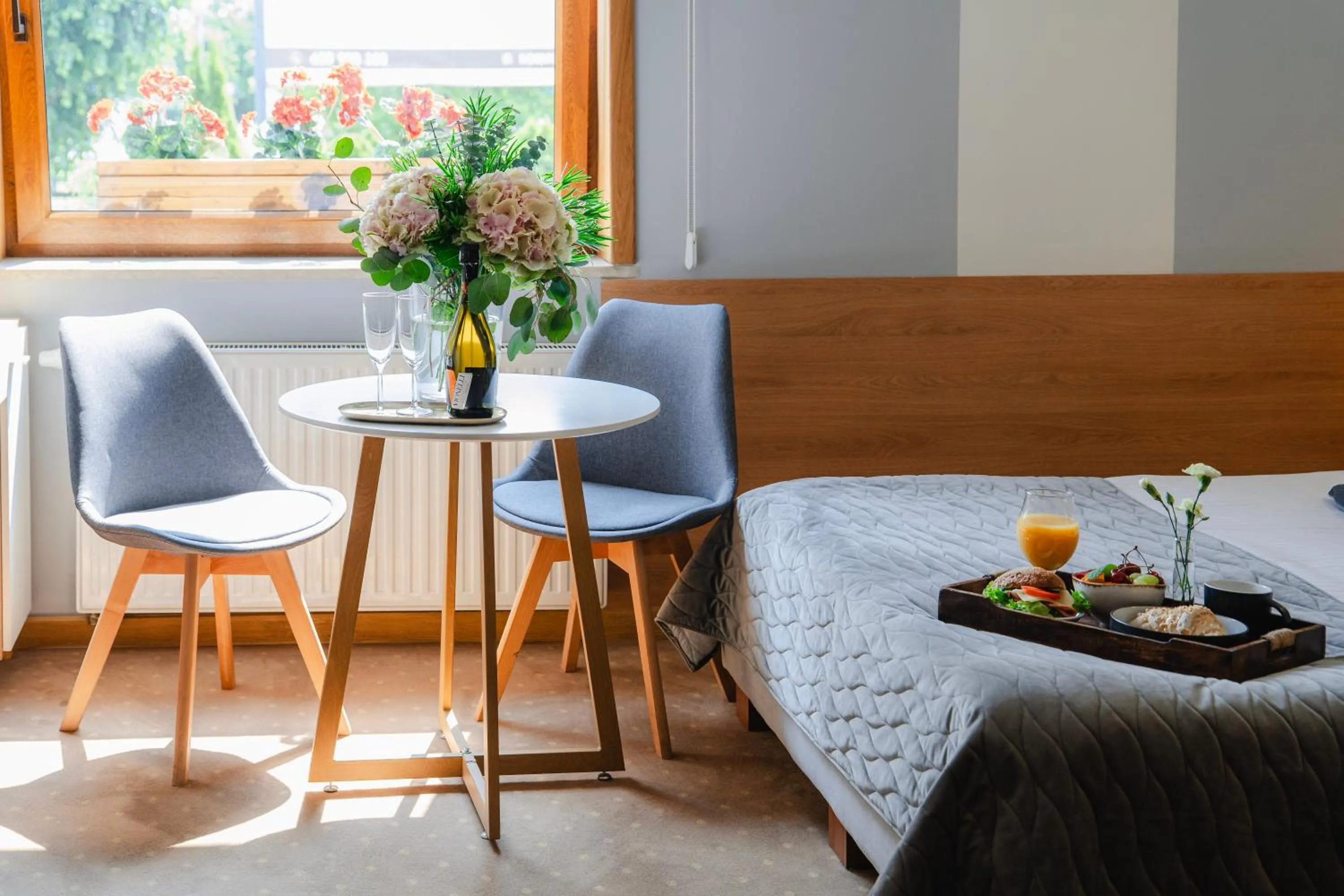 Bed in Hotel Kosmowski