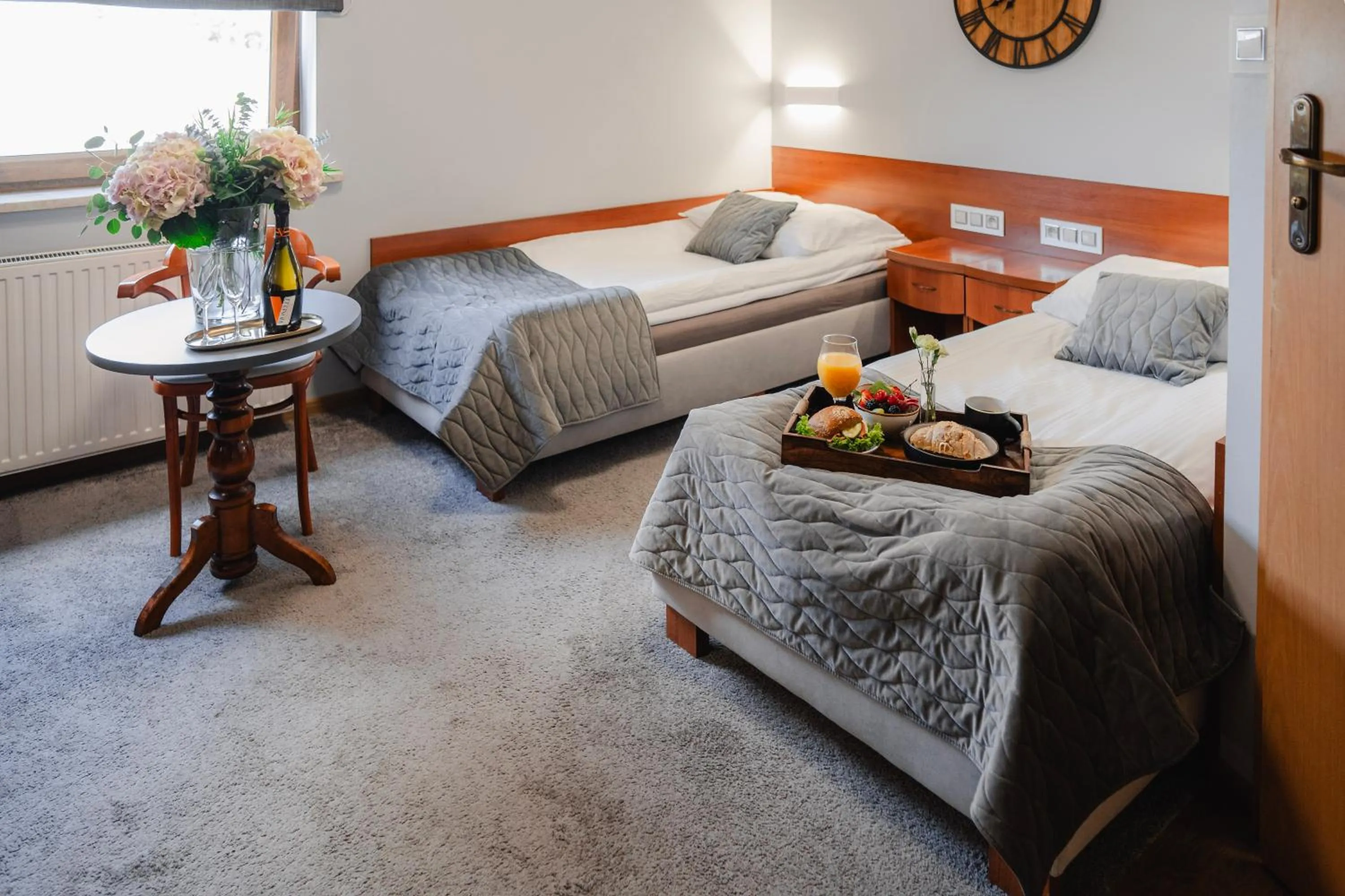 Bed in Hotel Kosmowski