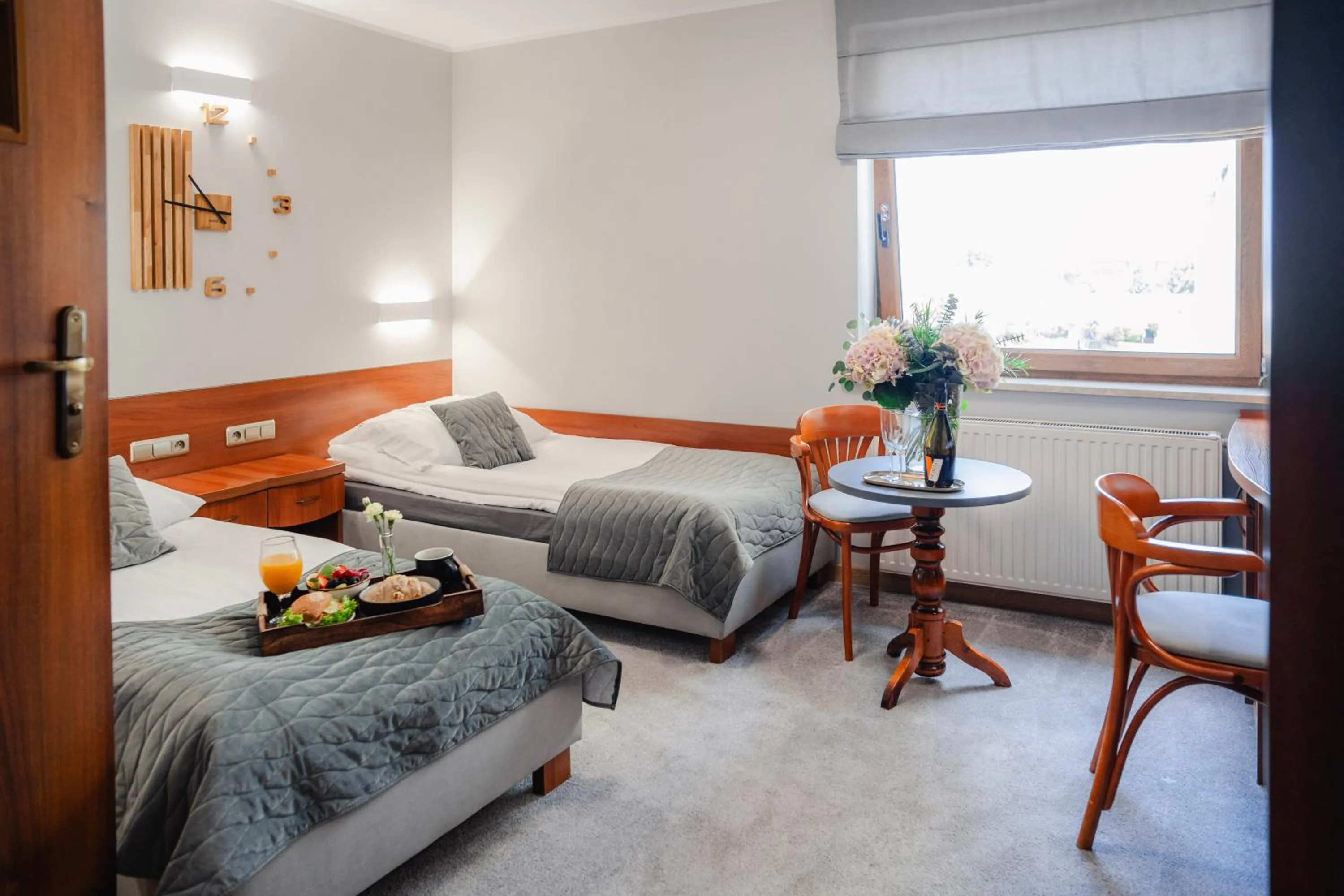 Bed in Hotel Kosmowski