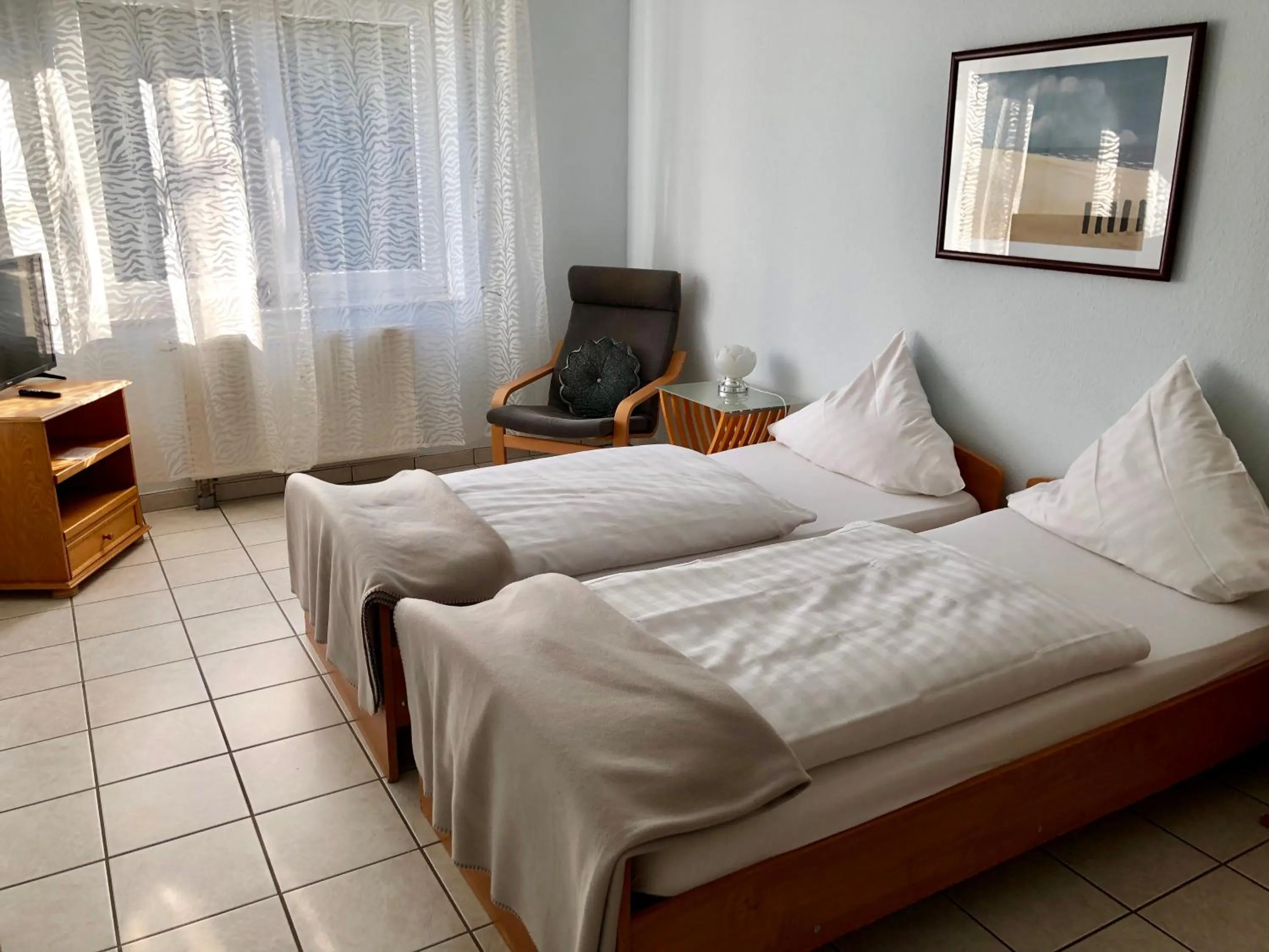 Bed in Hotel Hilgers