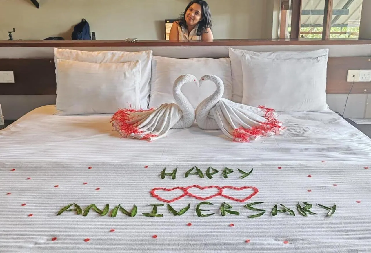 Bed in AHAS GAWWA Eco Lodge