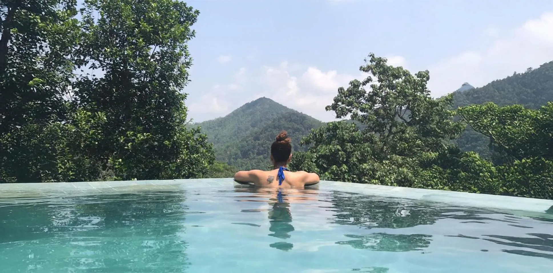 Swimming pool in AHAS GAWWA Eco Lodge