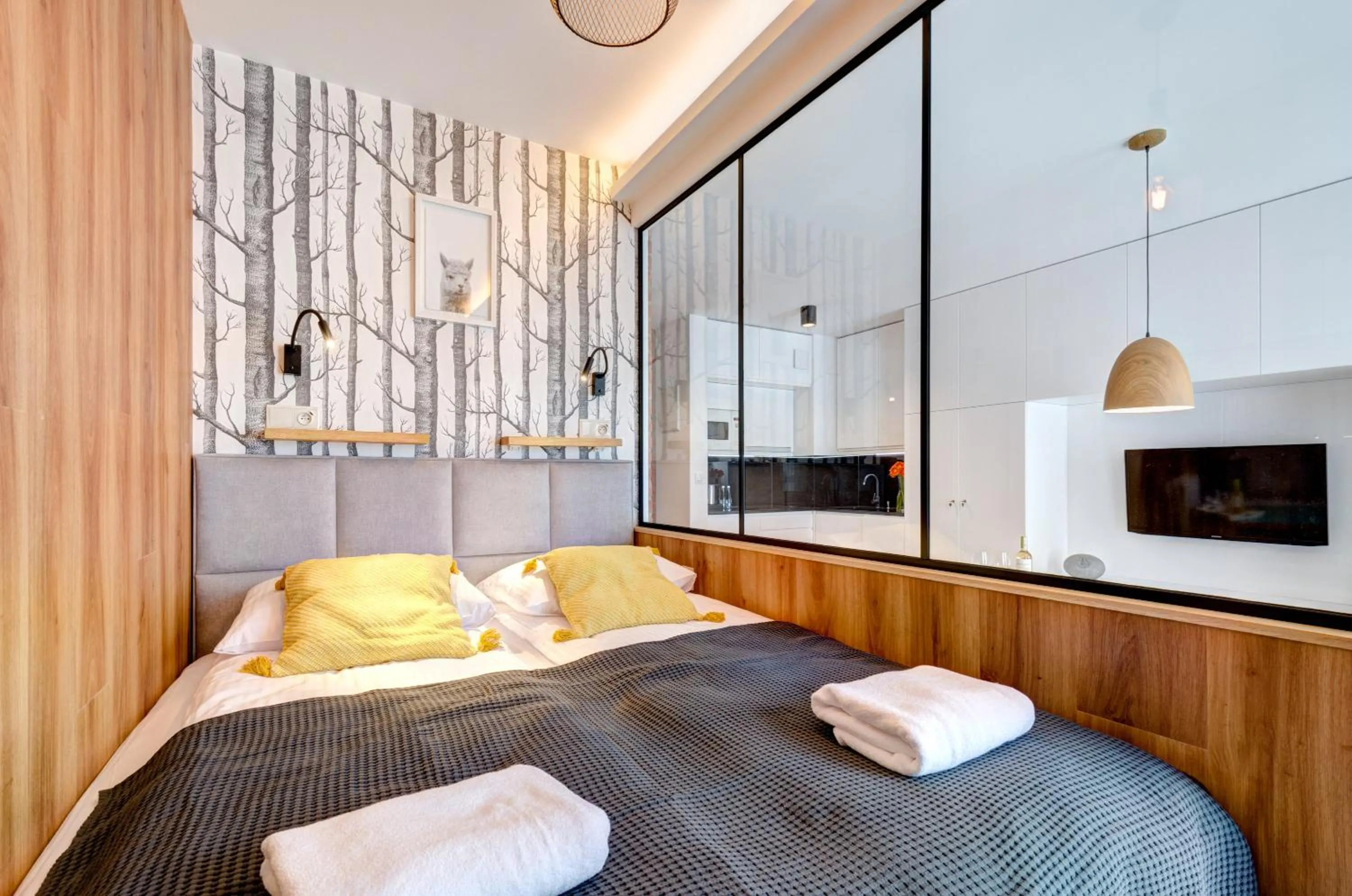 Bed in Angielska Grobla Apartinfo Apartments