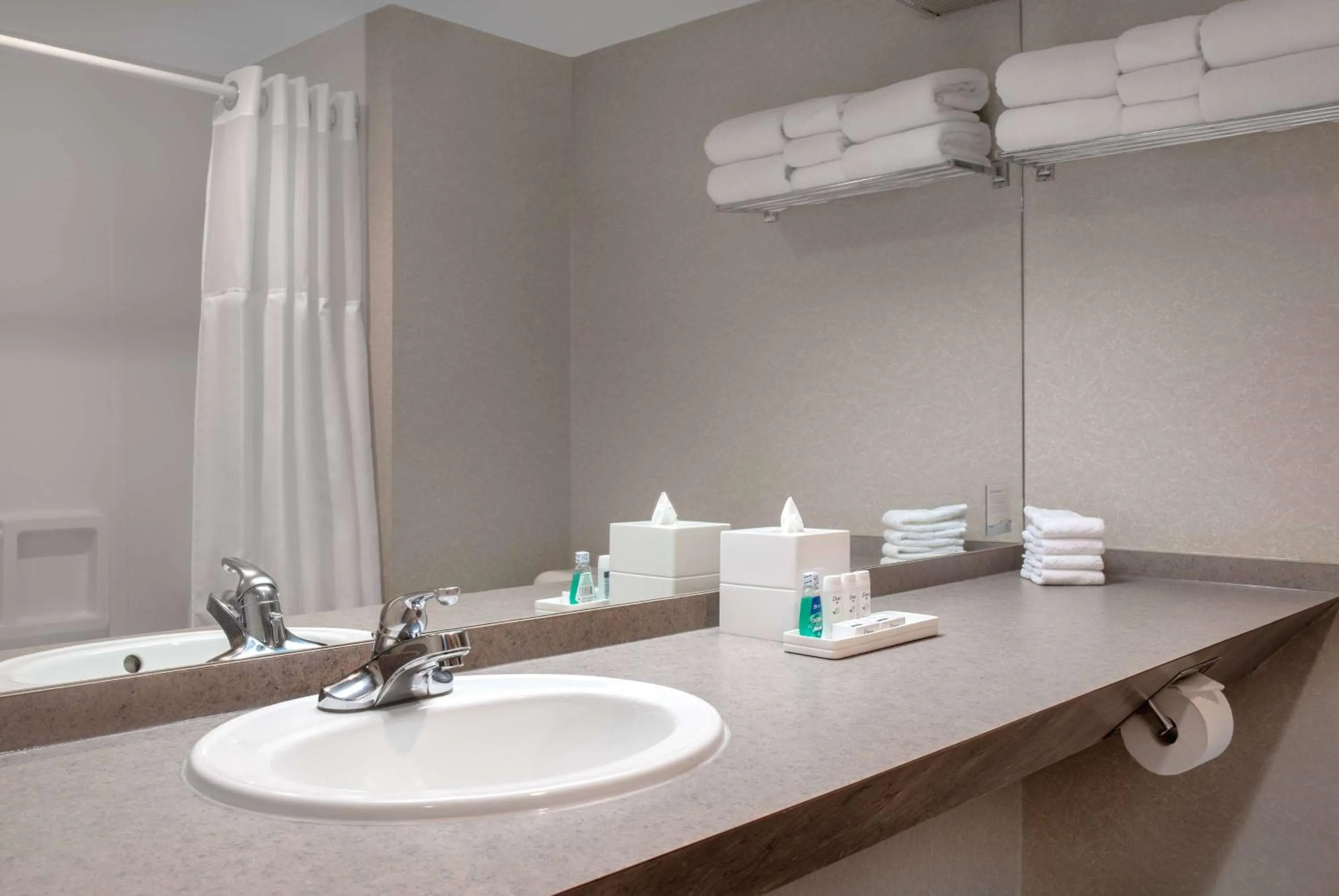 Bathroom in Ramada Plaza by Wyndham Calgary Downtown