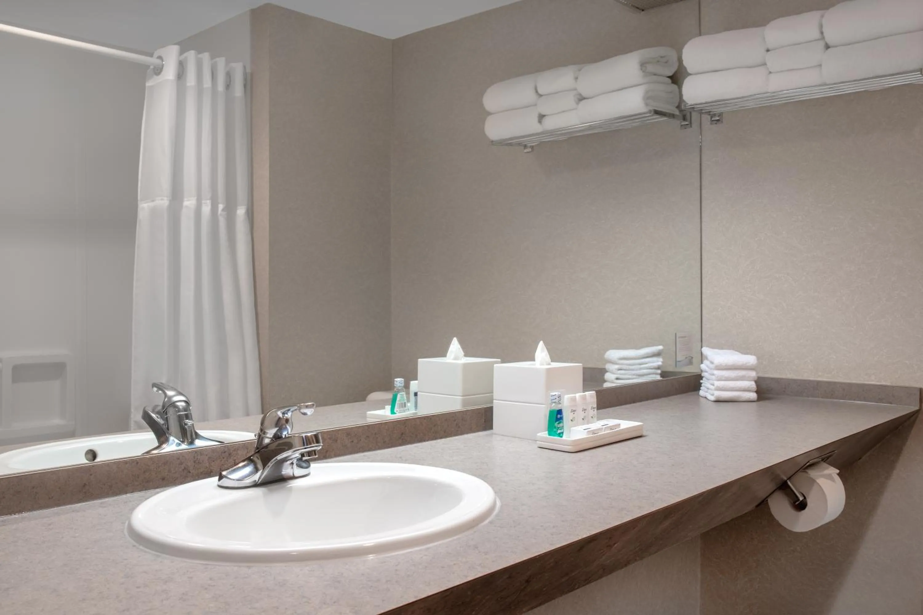 Bathroom in Ramada Plaza by Wyndham Calgary Downtown