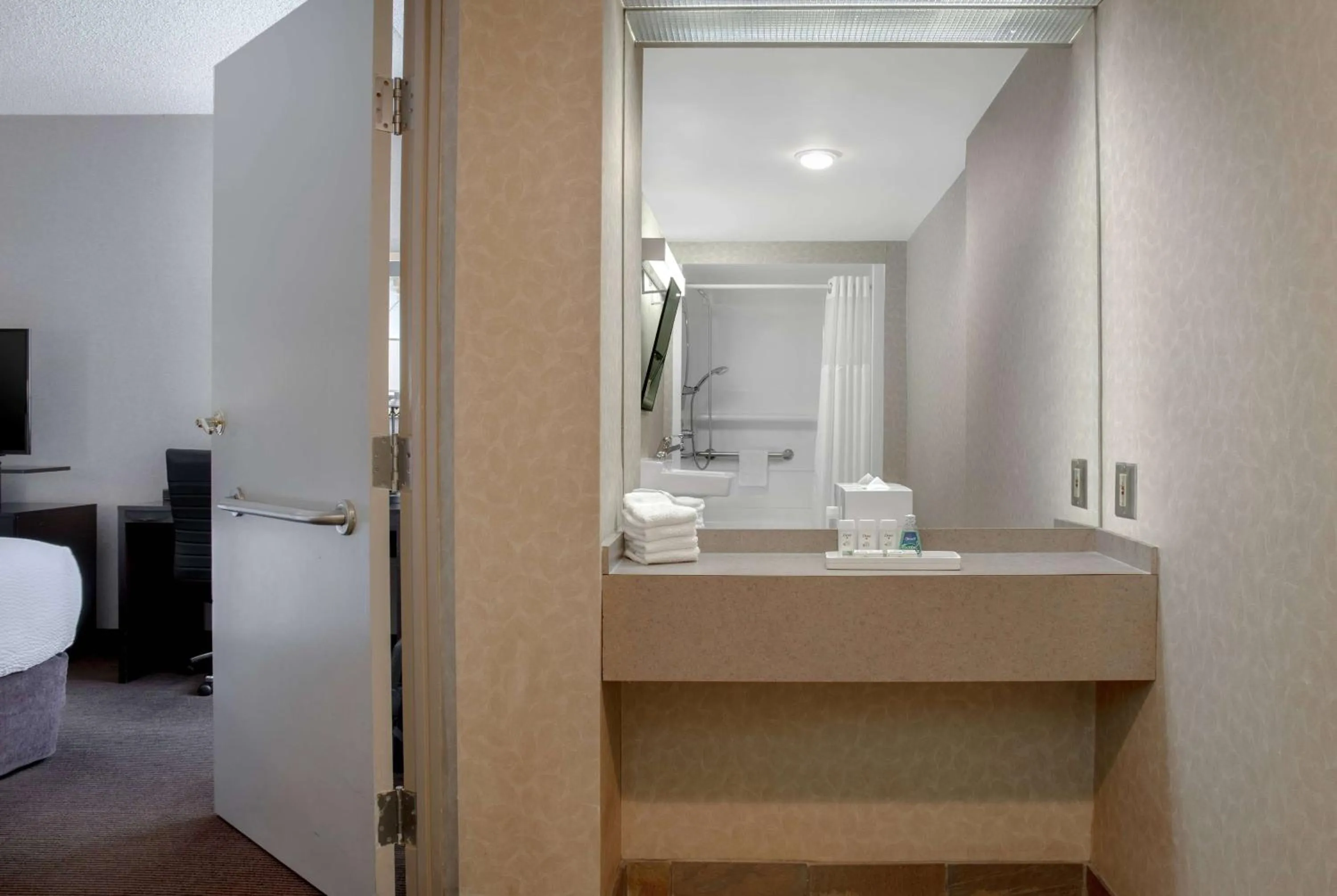 Bathroom in Ramada Plaza by Wyndham Calgary Downtown