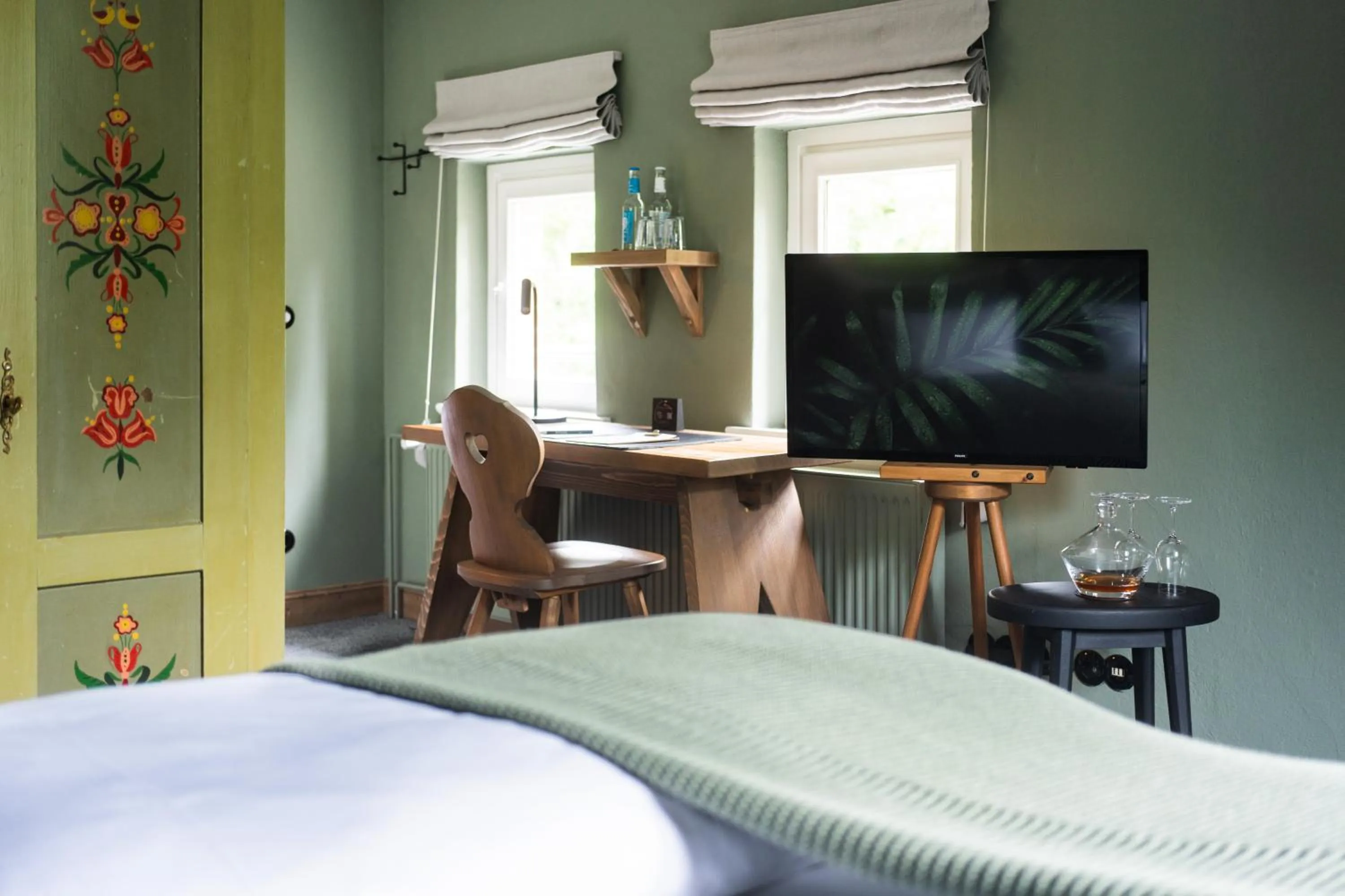 TV and multimedia, Bed in Landhaus Flottbek Boutique Hotel