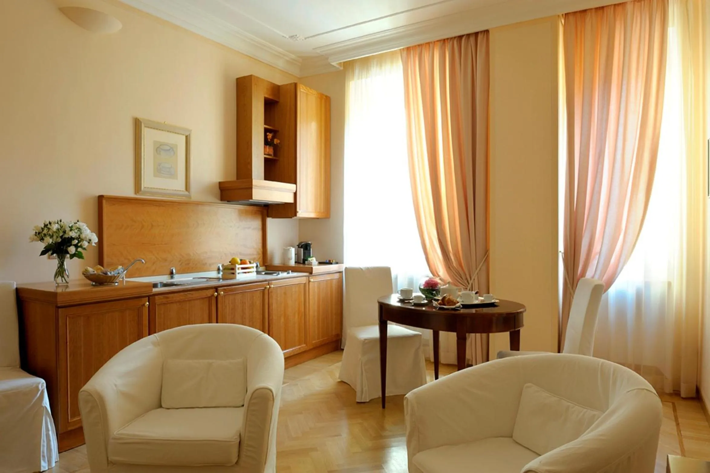 Kitchen or kitchenette in Dea Suite Roma
