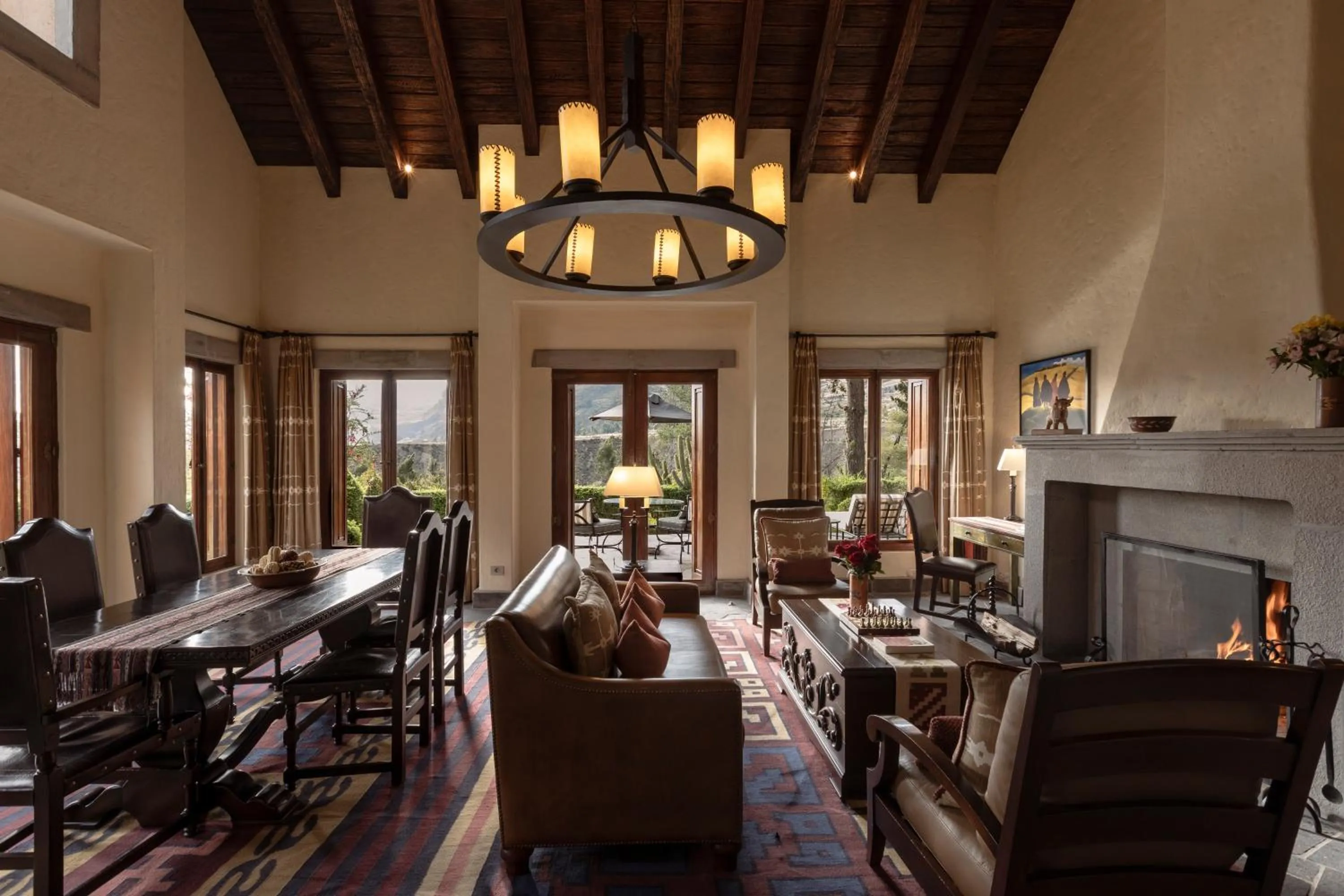 Living room in Las Casitas, A Belmond Hotel, Colca Canyon
