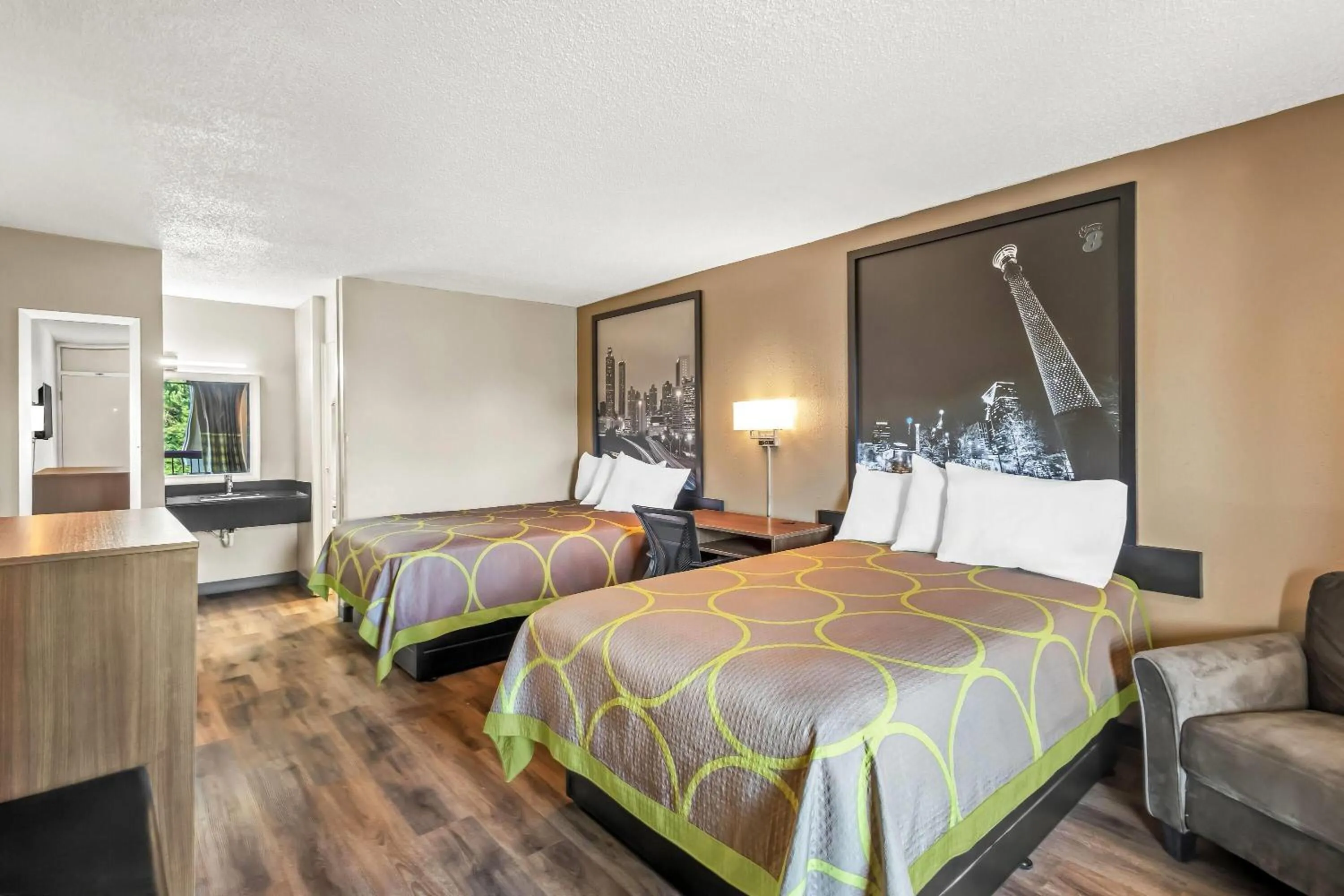 Bed in Super 8 by Wyndham Commerce