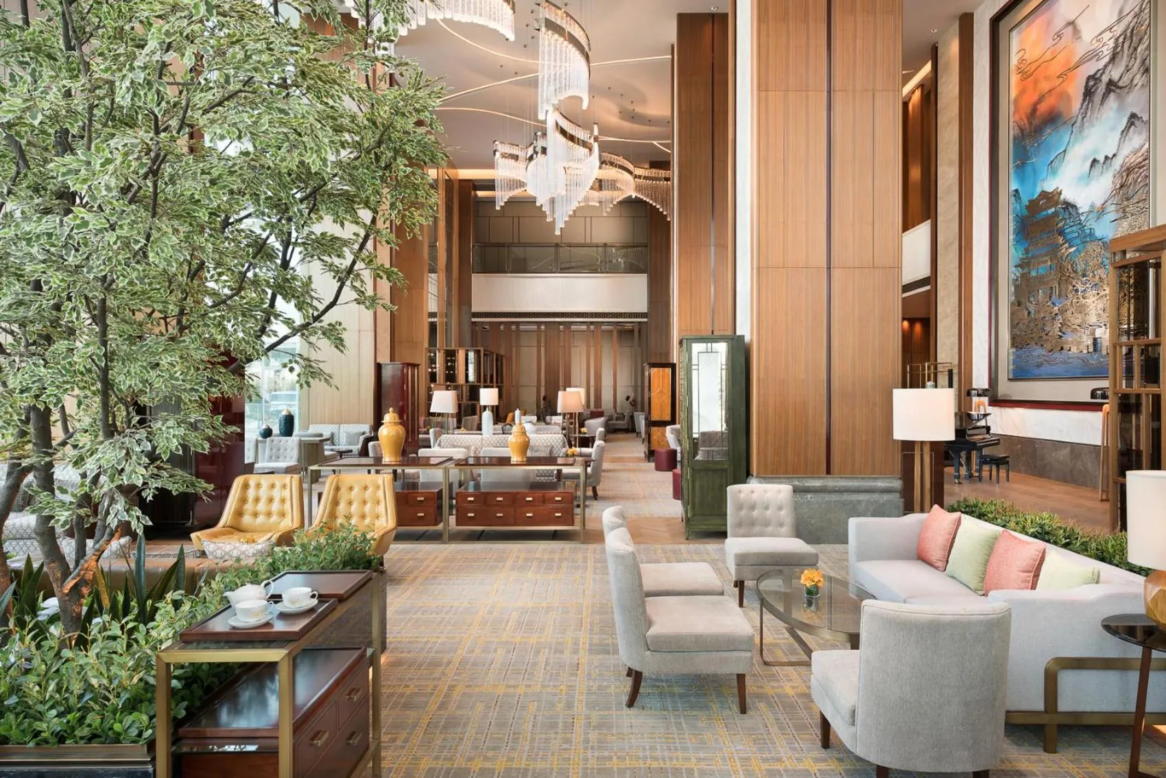 Lounge or bar in Shangri-La Jinan