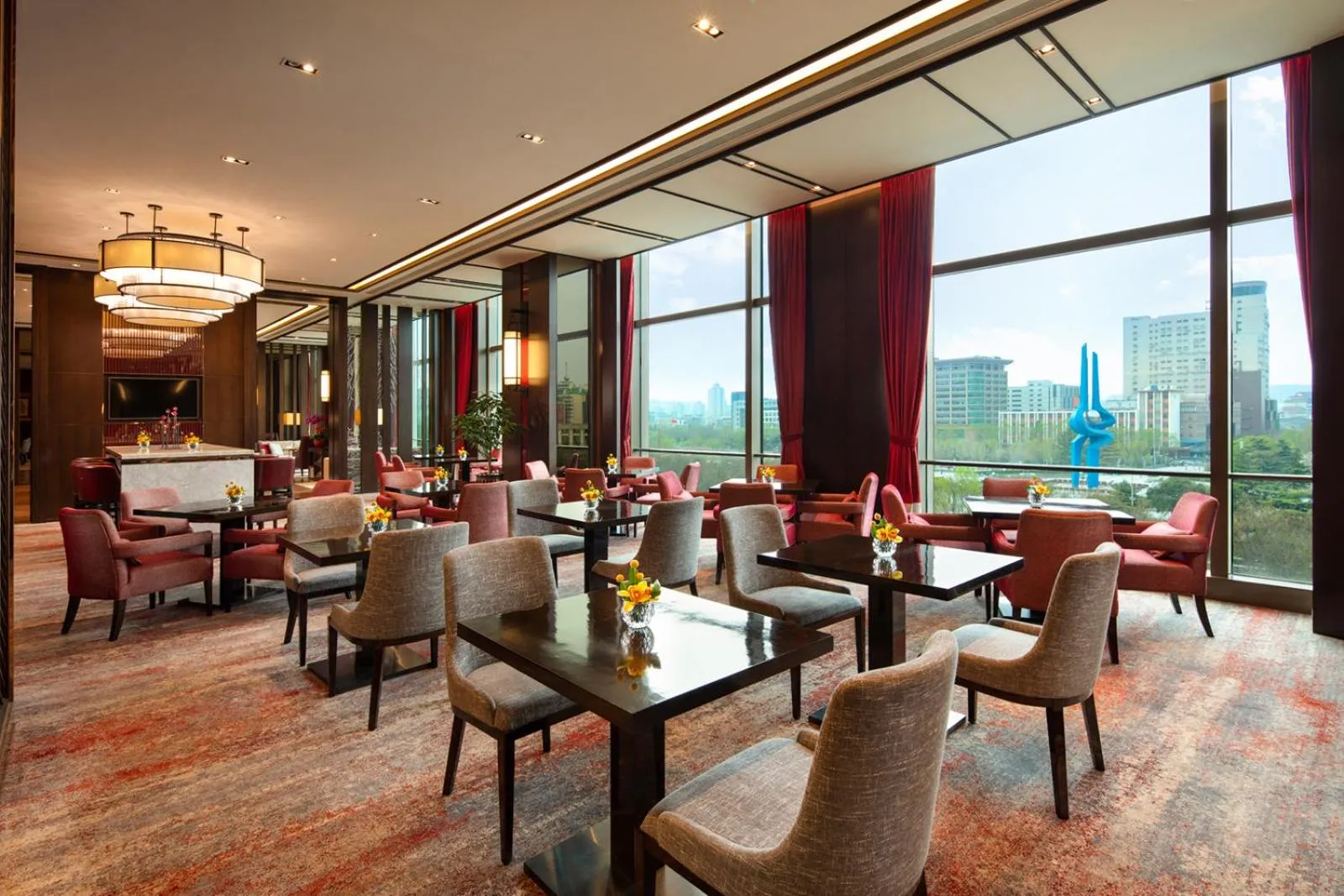 Seating area in Shangri-La Jinan