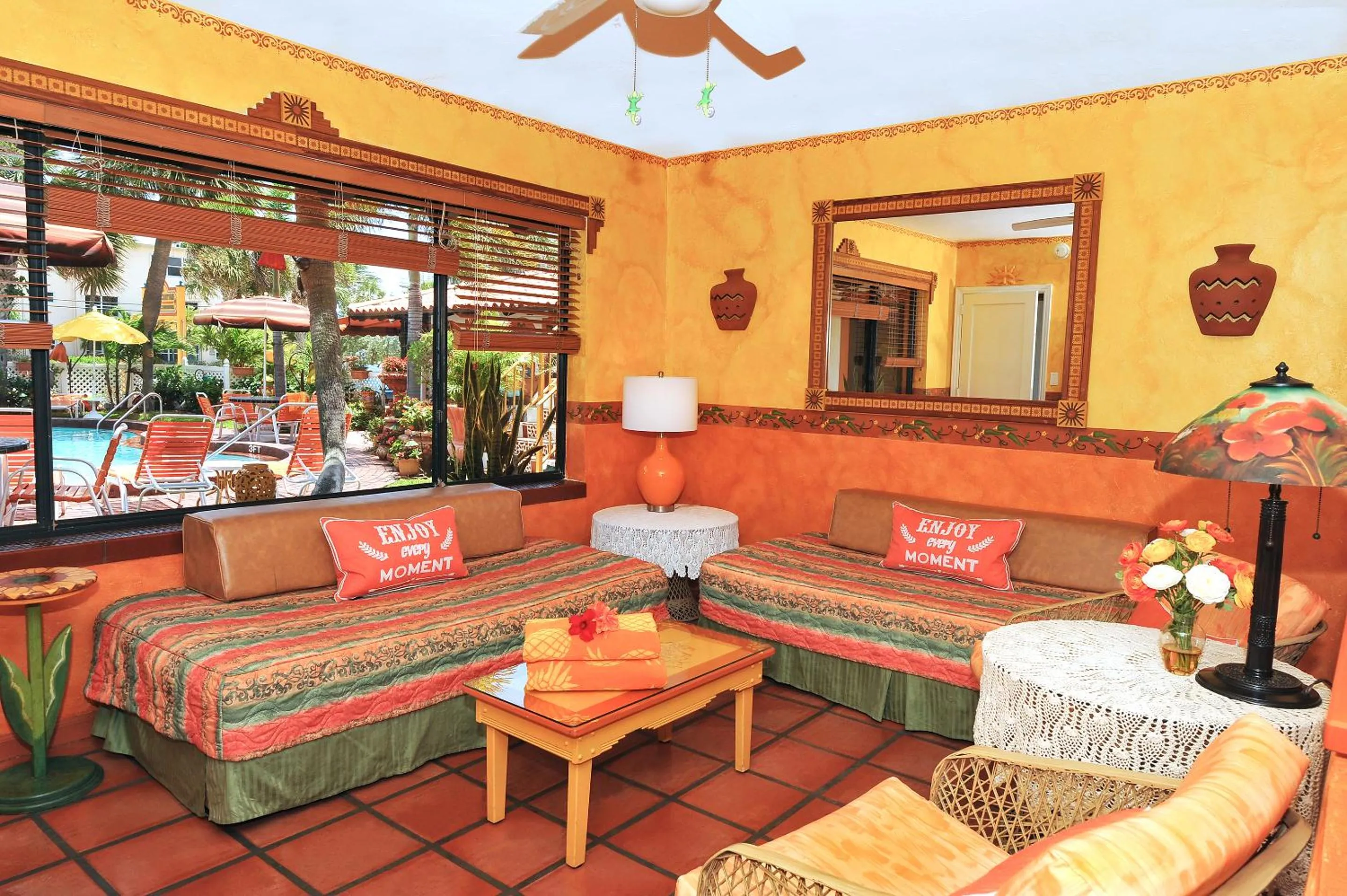 Living room in Blue Seas Courtyard