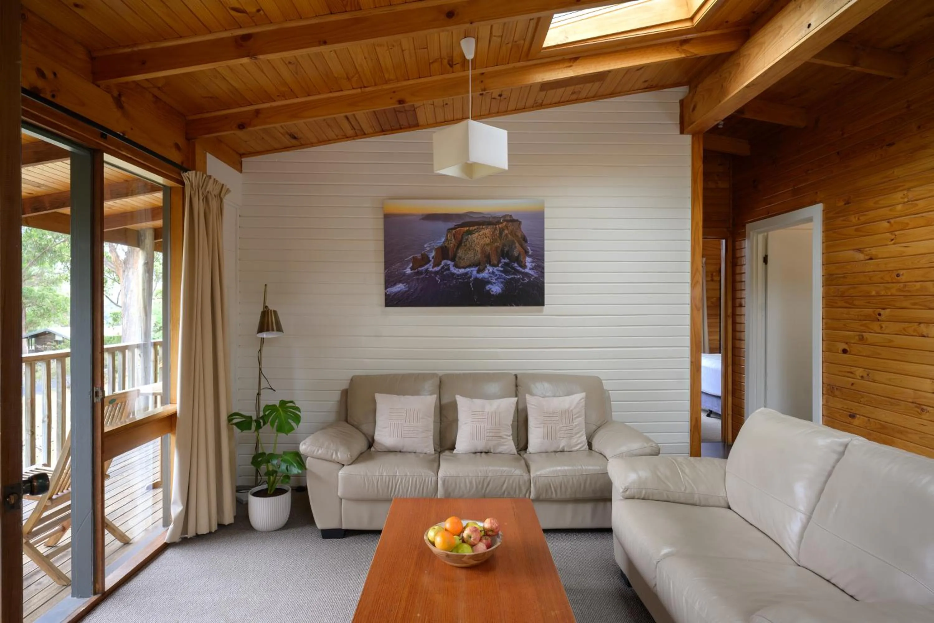 Living room in Stewarts Bay Lodge