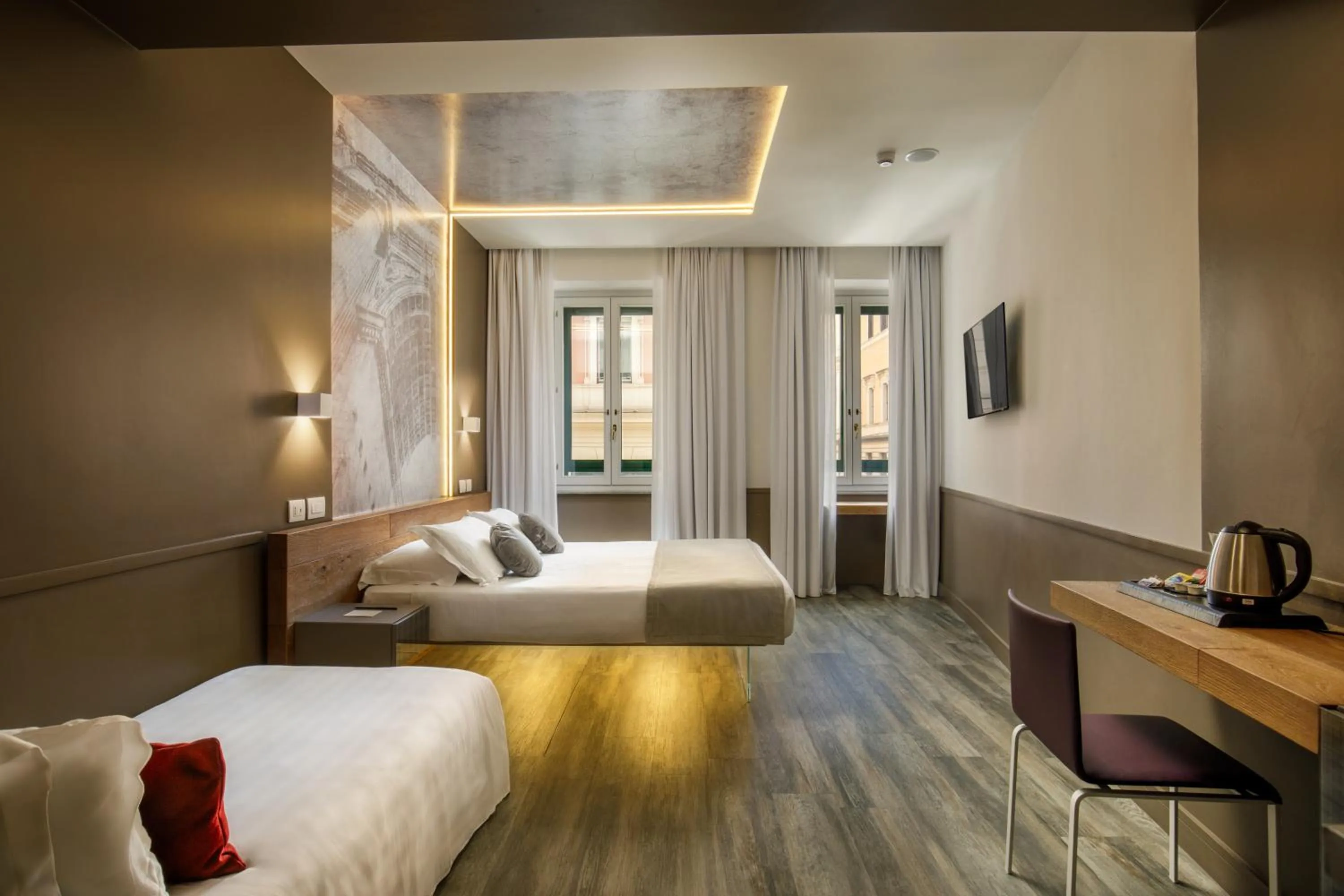 Bedroom, Bed in Hotel Regno