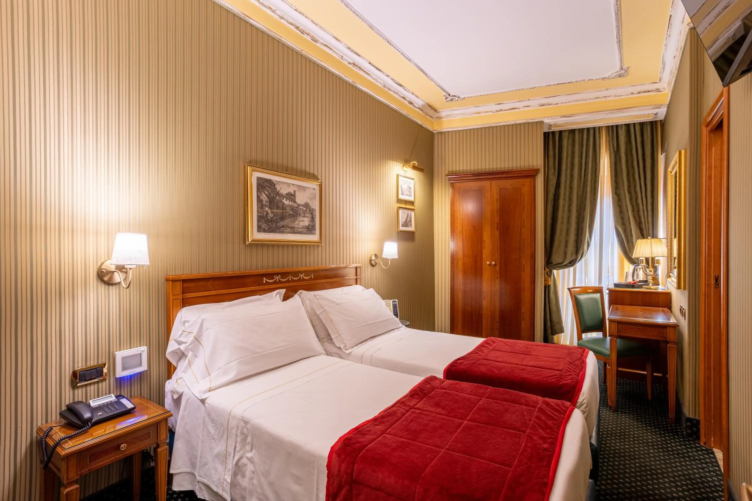 Photo of the whole room, Bed in Hotel Manfredi Suite In Rome