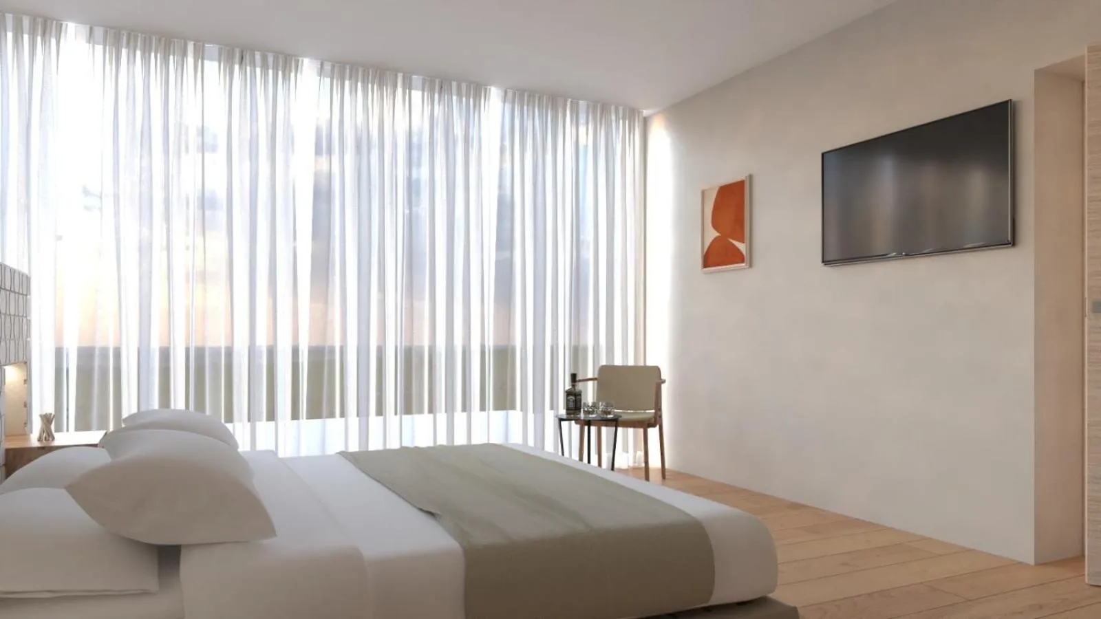 Bed in Beach Hotel Terracotta