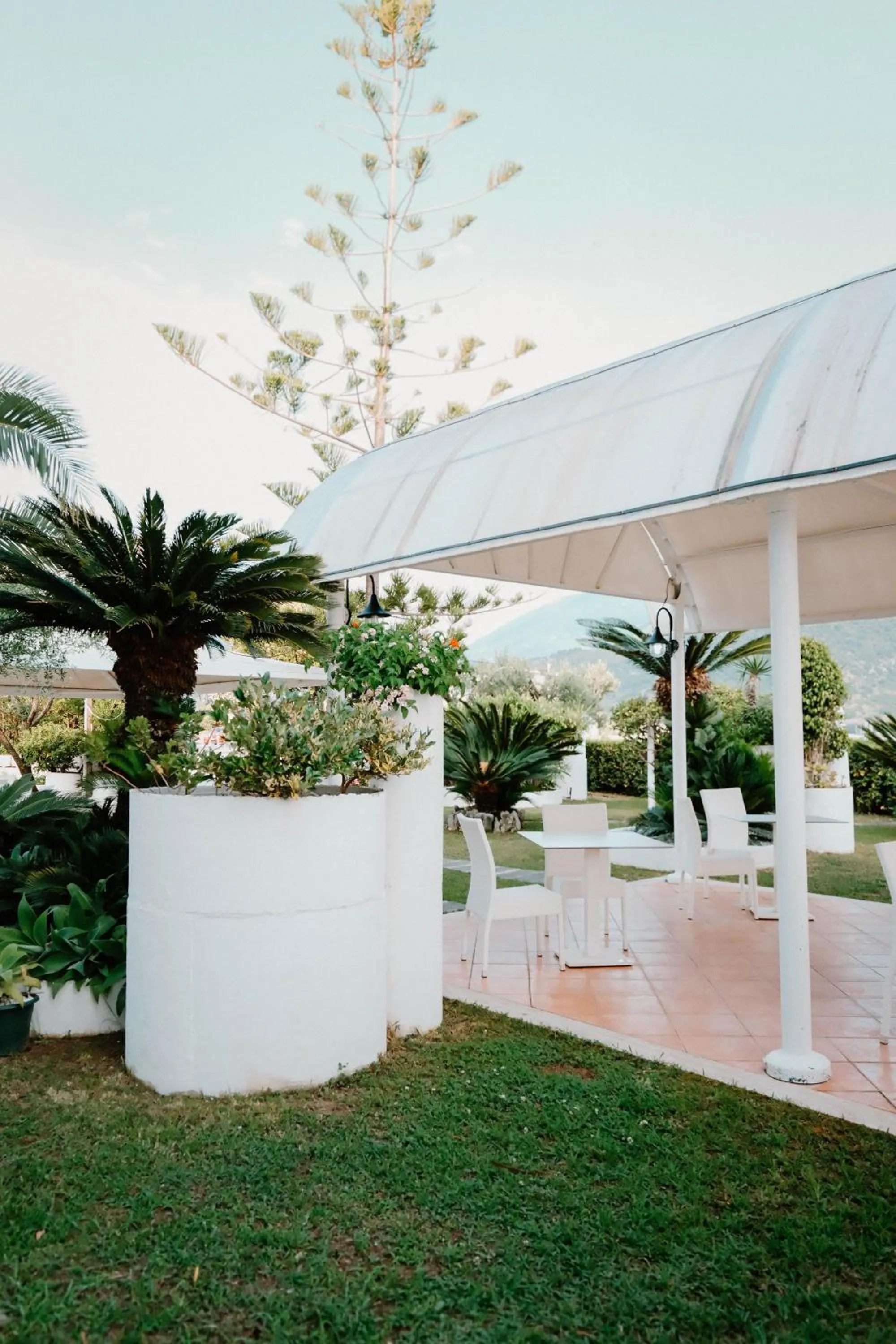Patio in Hotel Mediterraneo Sapri